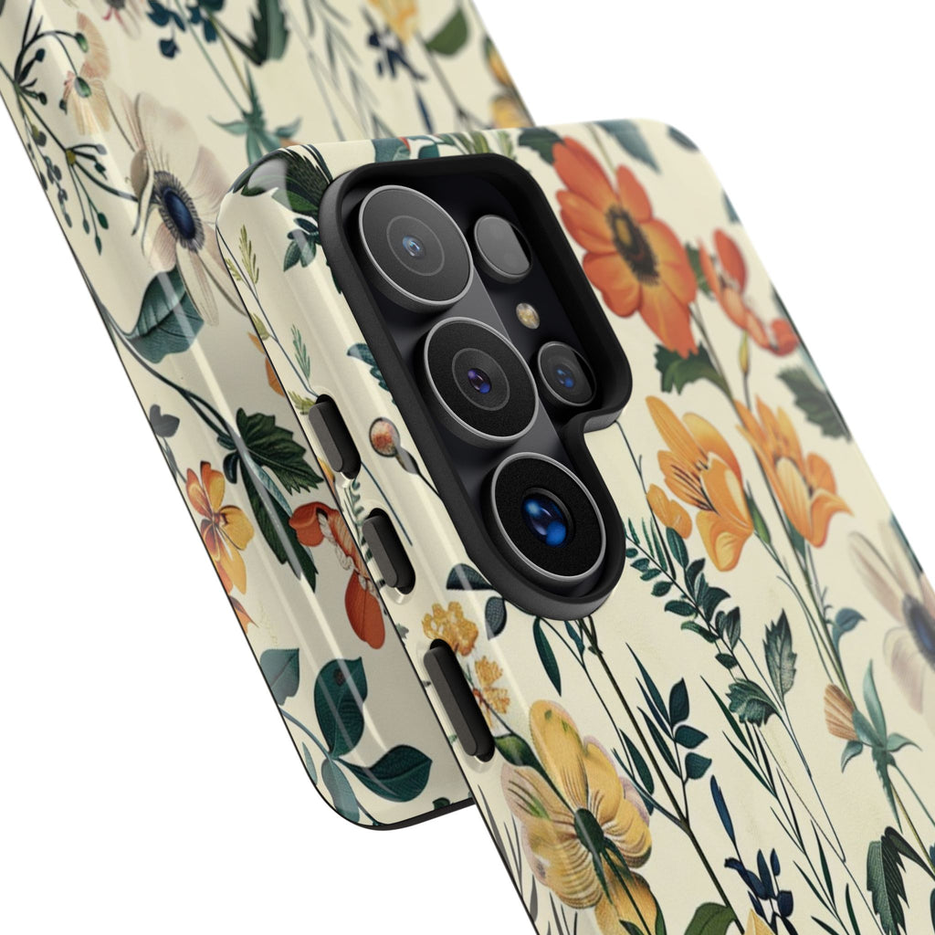 Vintage Botanical Wildflower Seamless Pattern