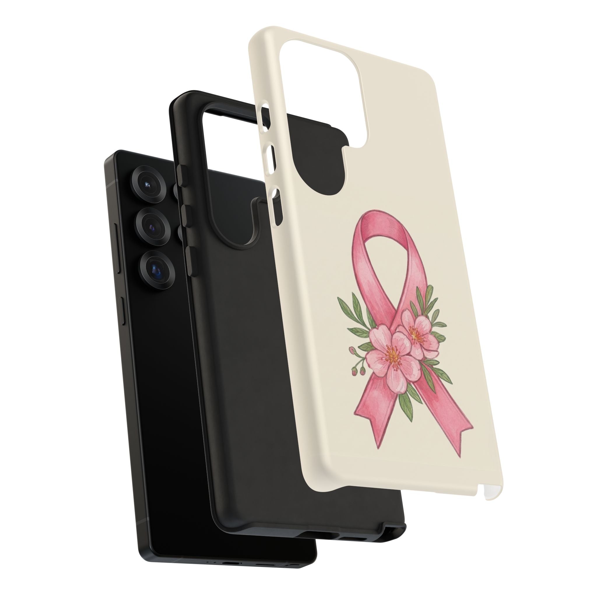 Floral Breast Cancer Awareness Case