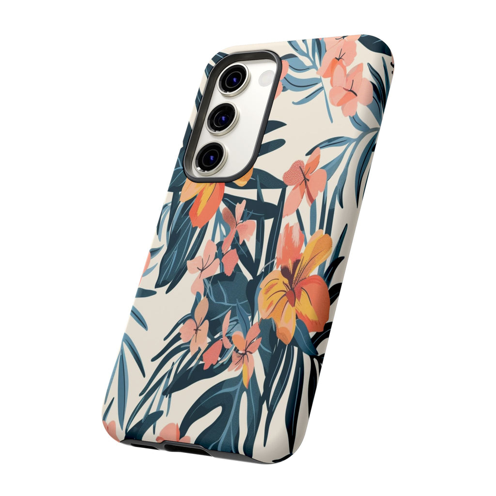 Tropical White and Blue Case