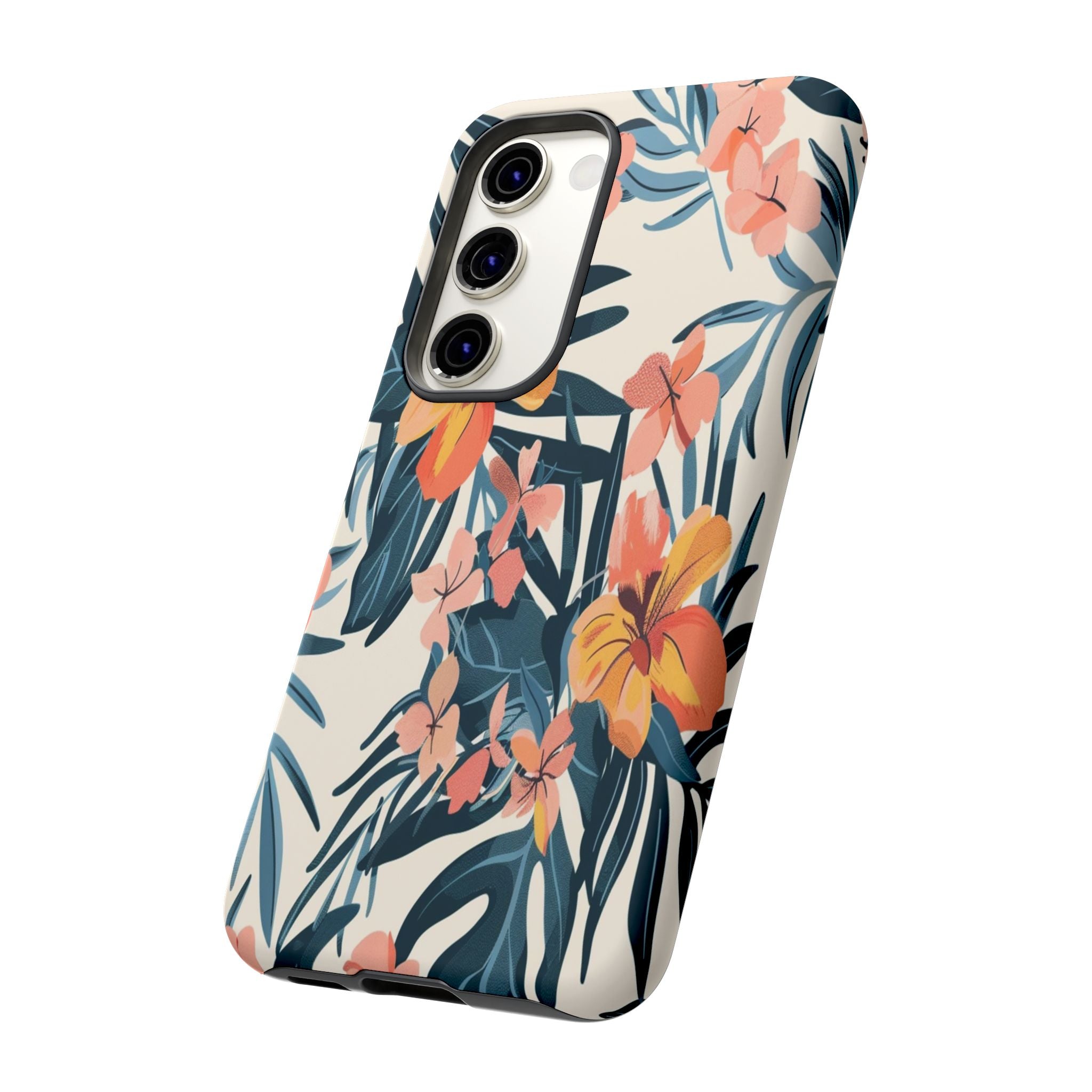 Tropical White and Blue Case
