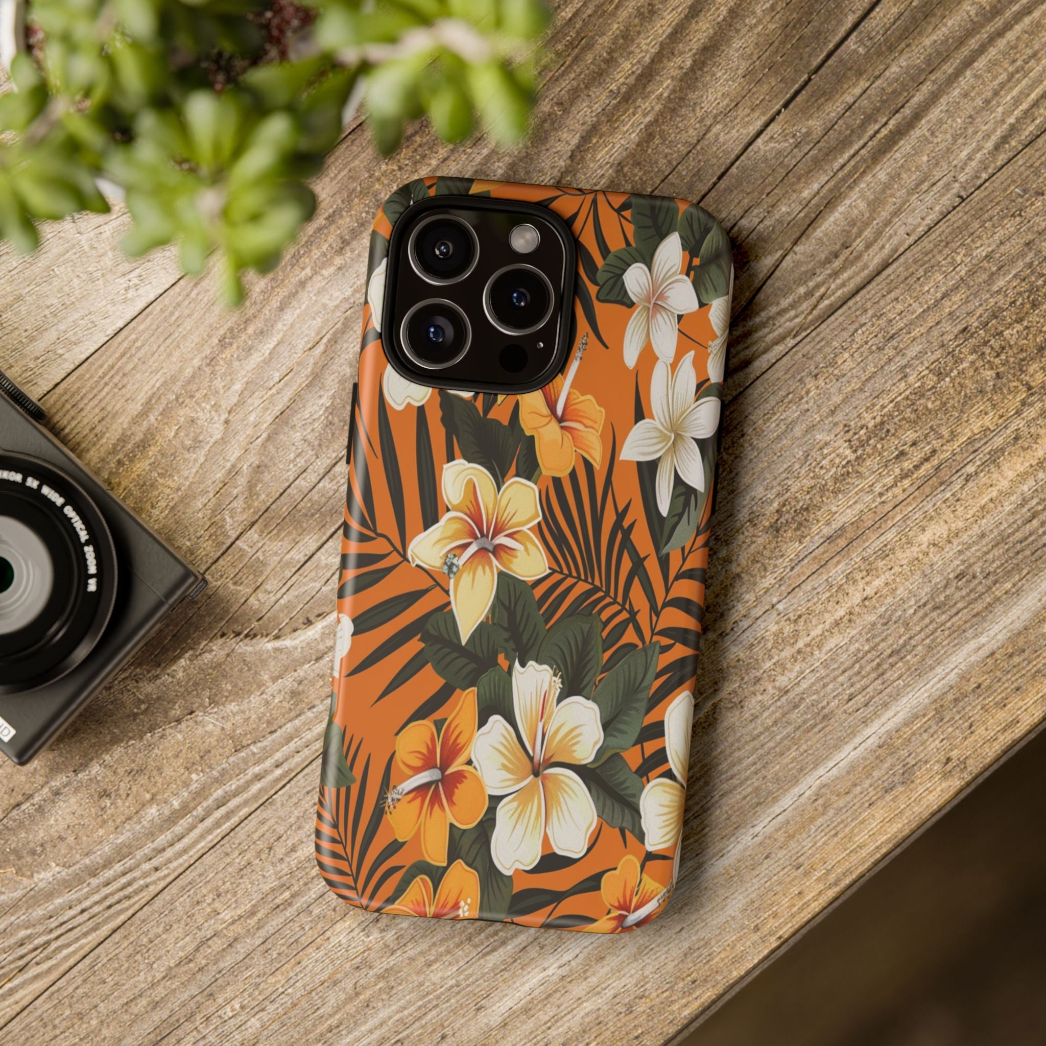 Vibrant Orange Tropical Case