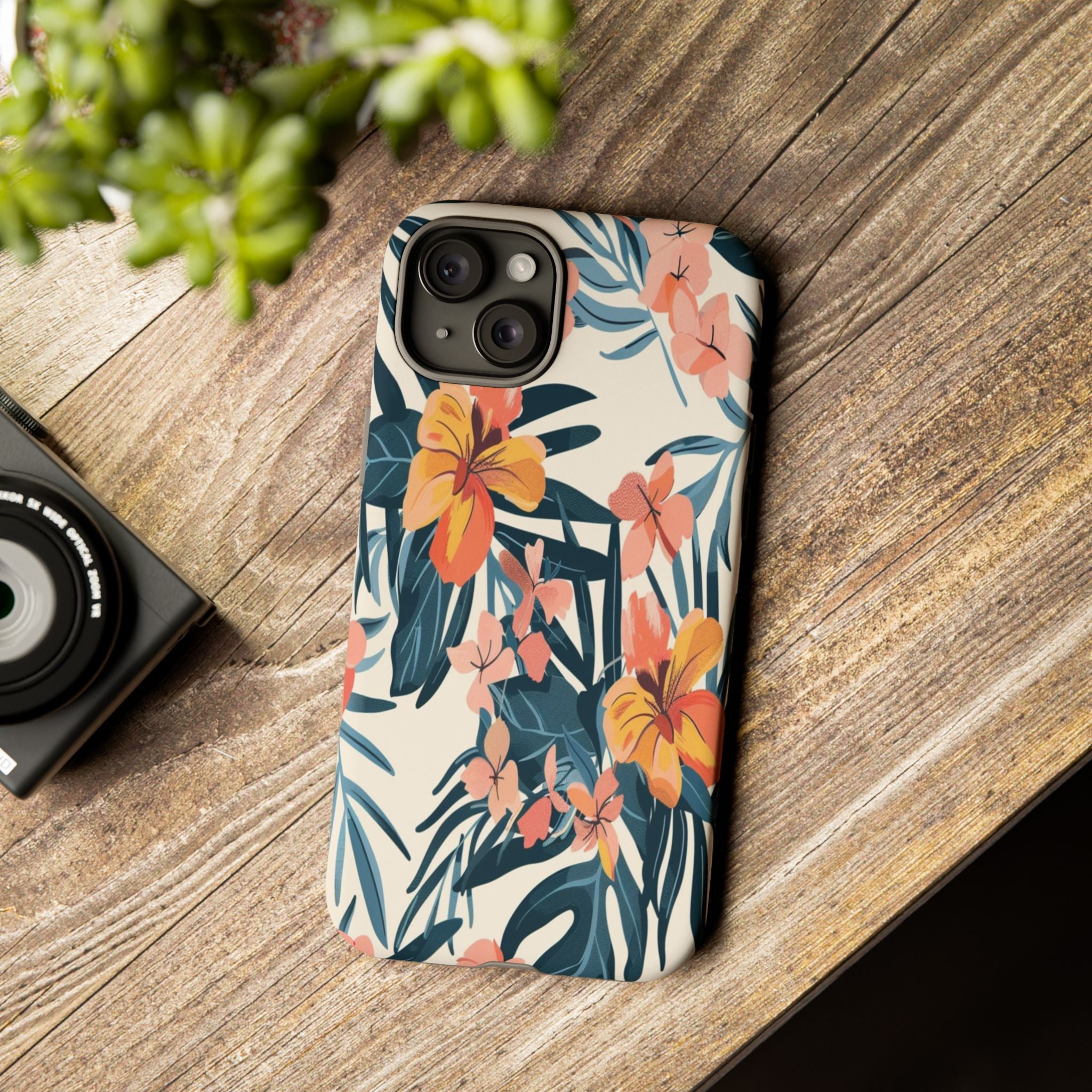 Tropical White and Blue Case