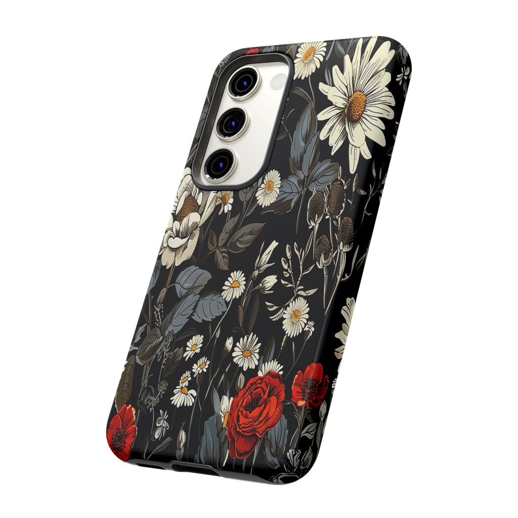 Dark Rose and Daisy Case
