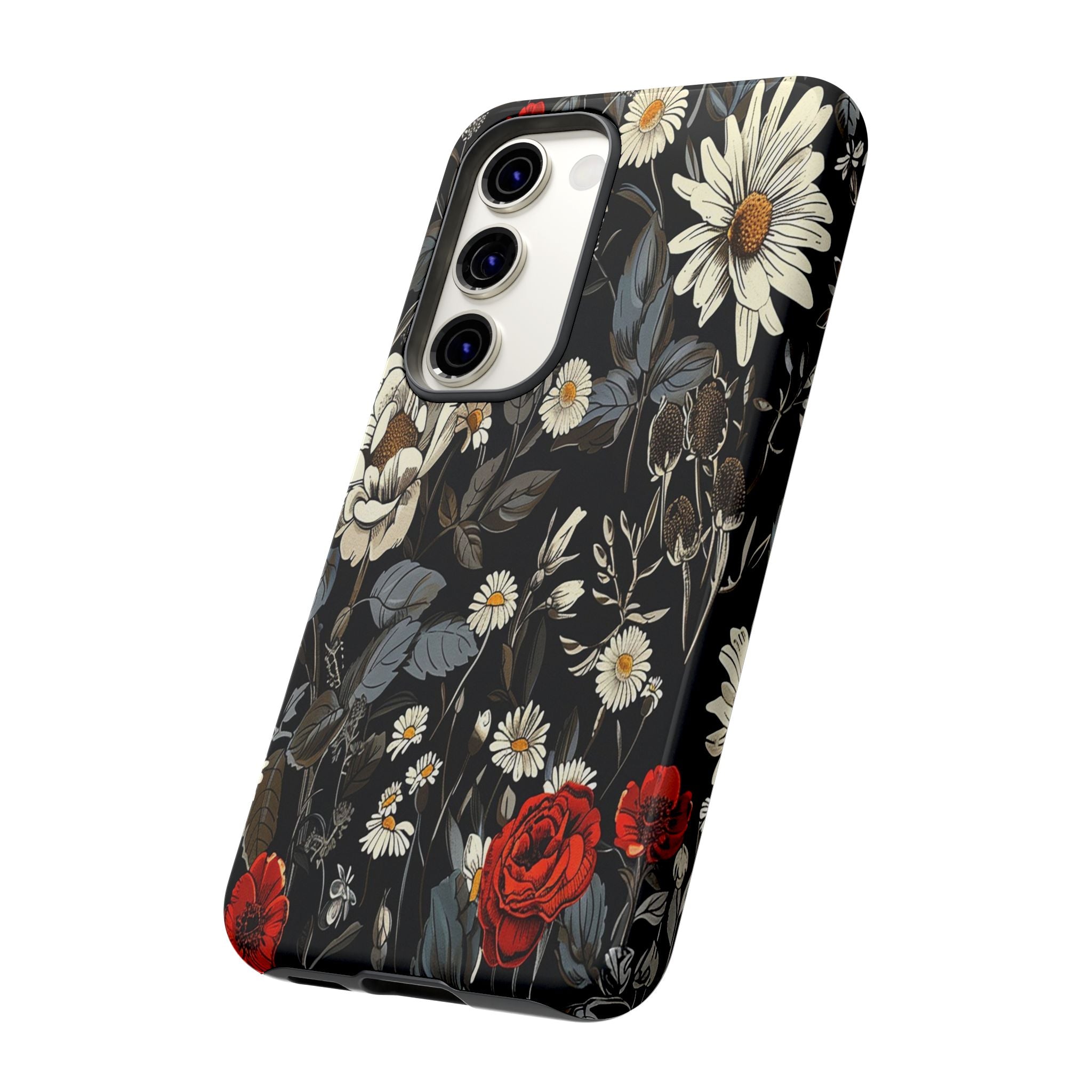 Dark Rose and Daisy Case