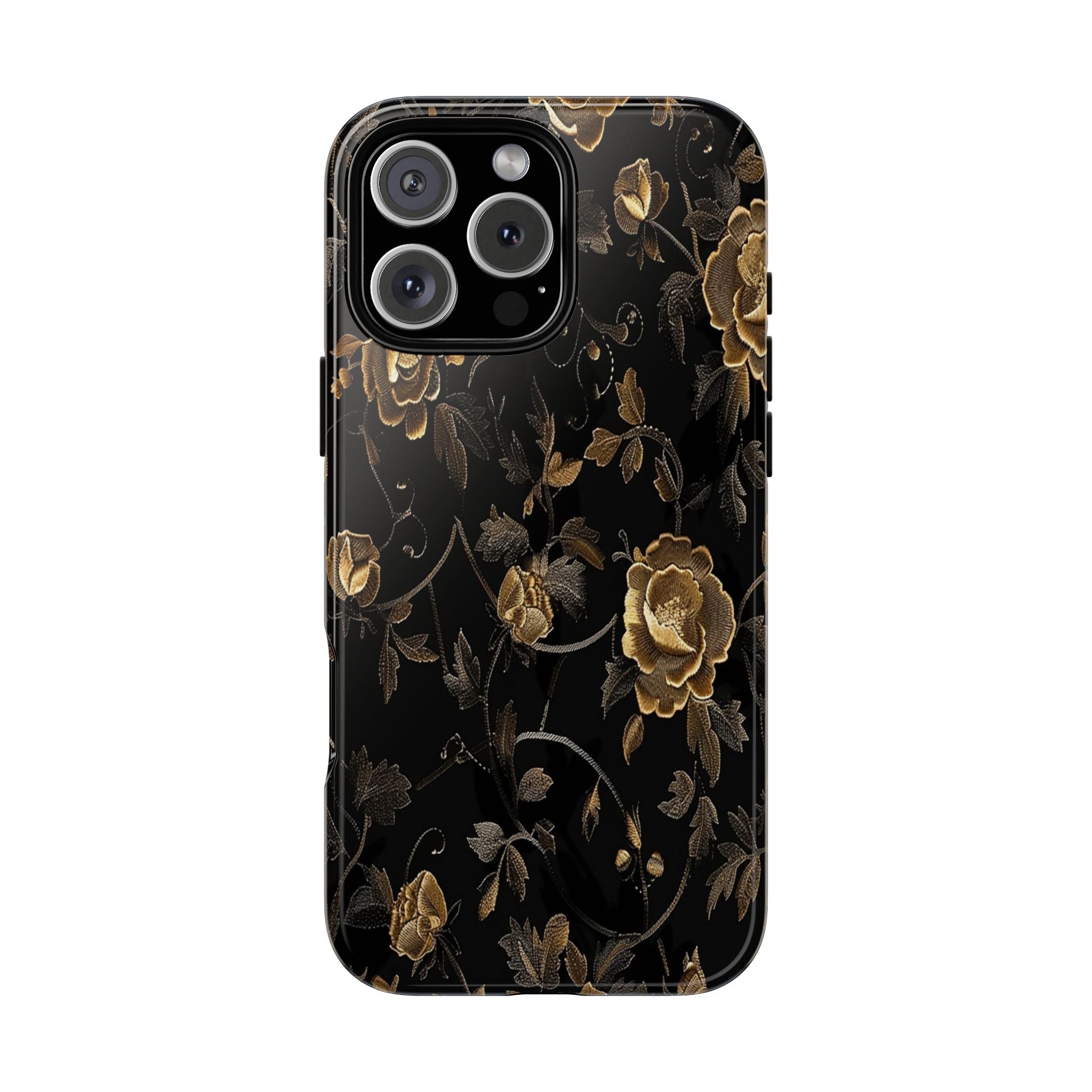 Golden Roses on Black