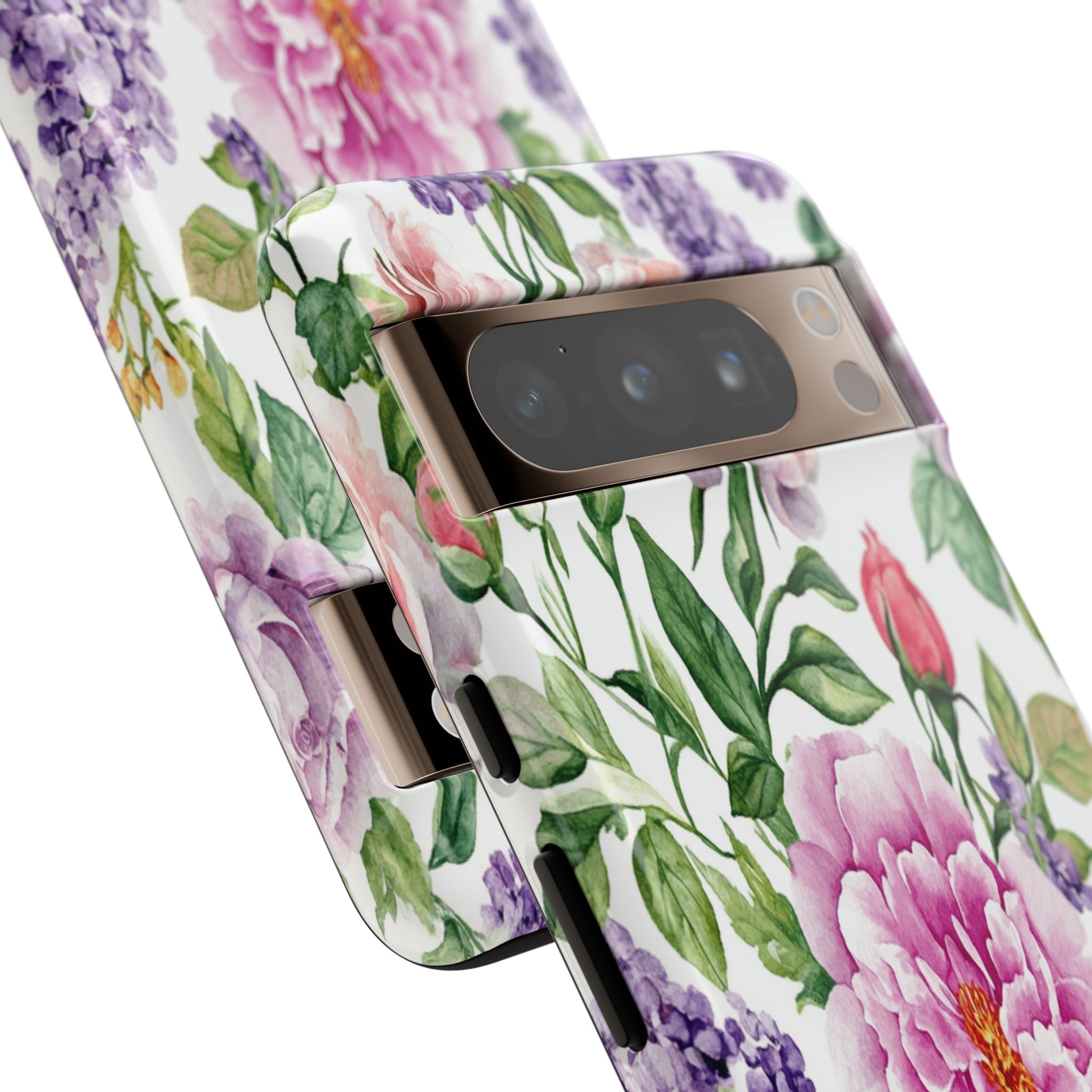 Watercolor Peonies and Lilacs Case