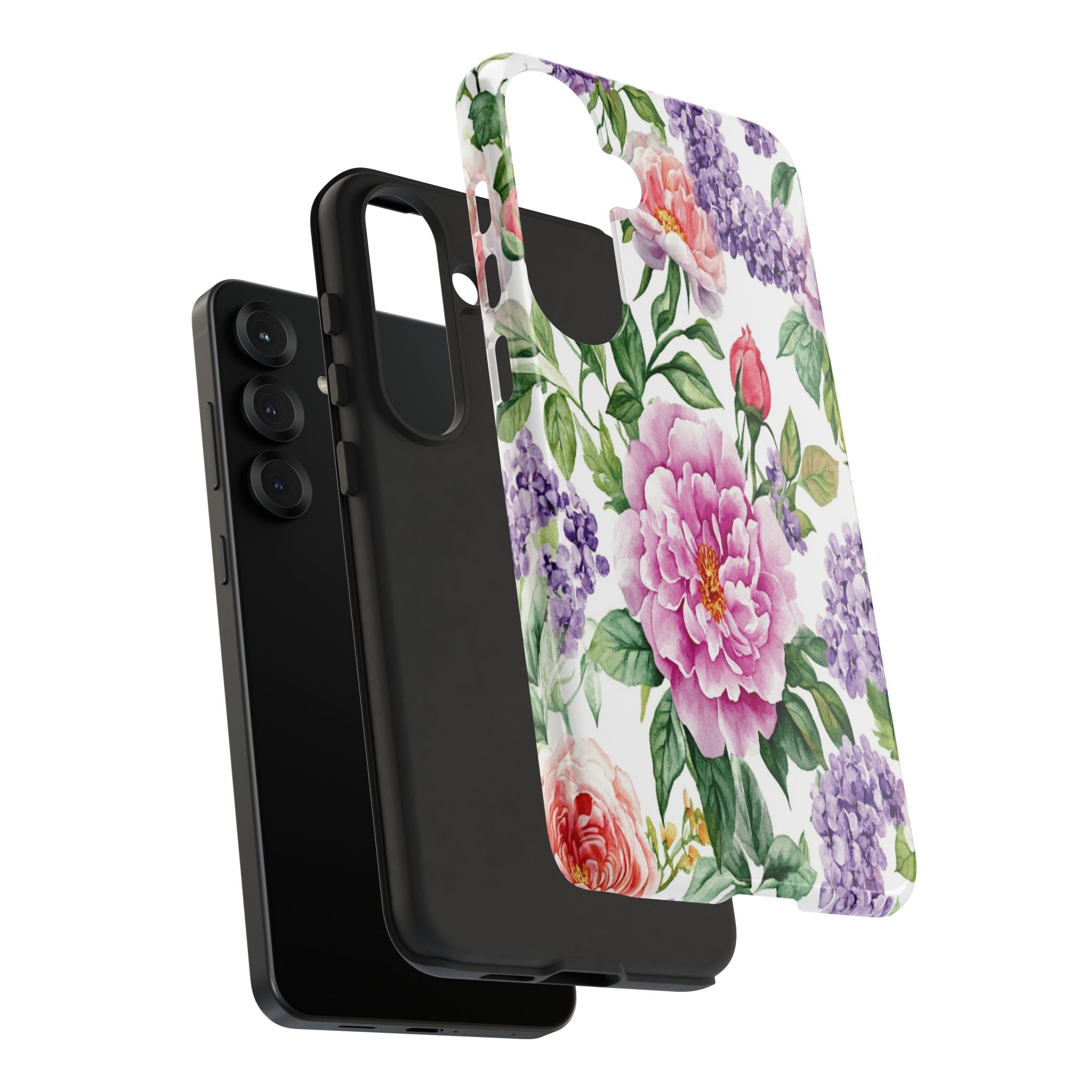 Watercolor Peonies and Lilacs Case