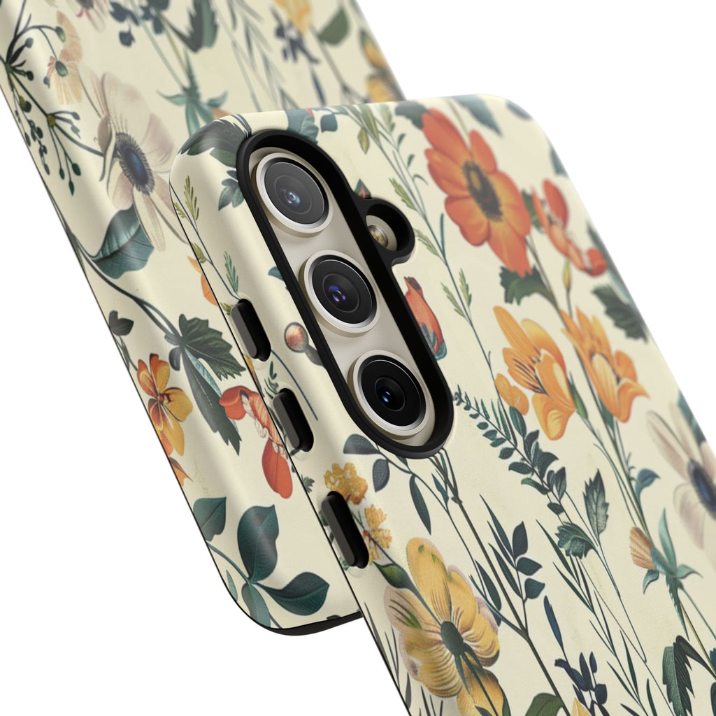 Vintage Botanical Wildflower Seamless Pattern
