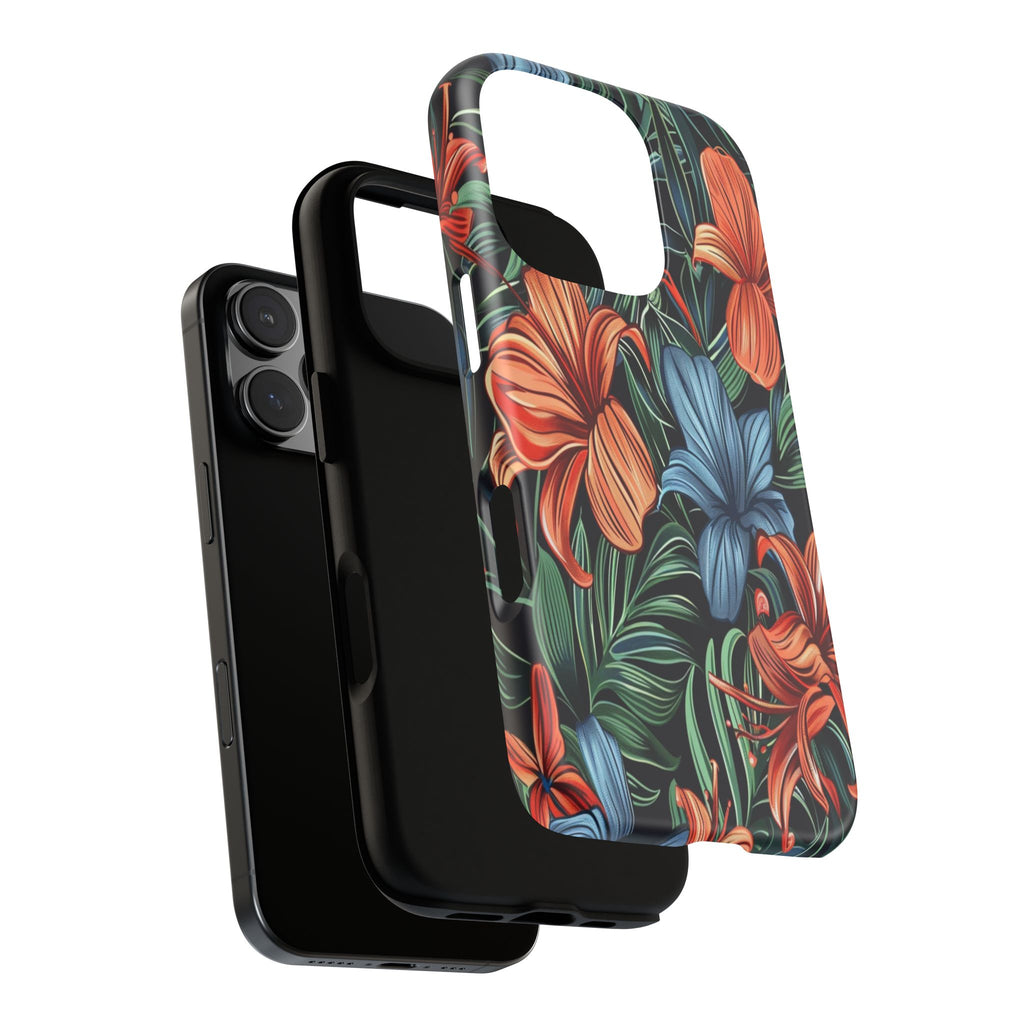 Tropical Red and Blue Case