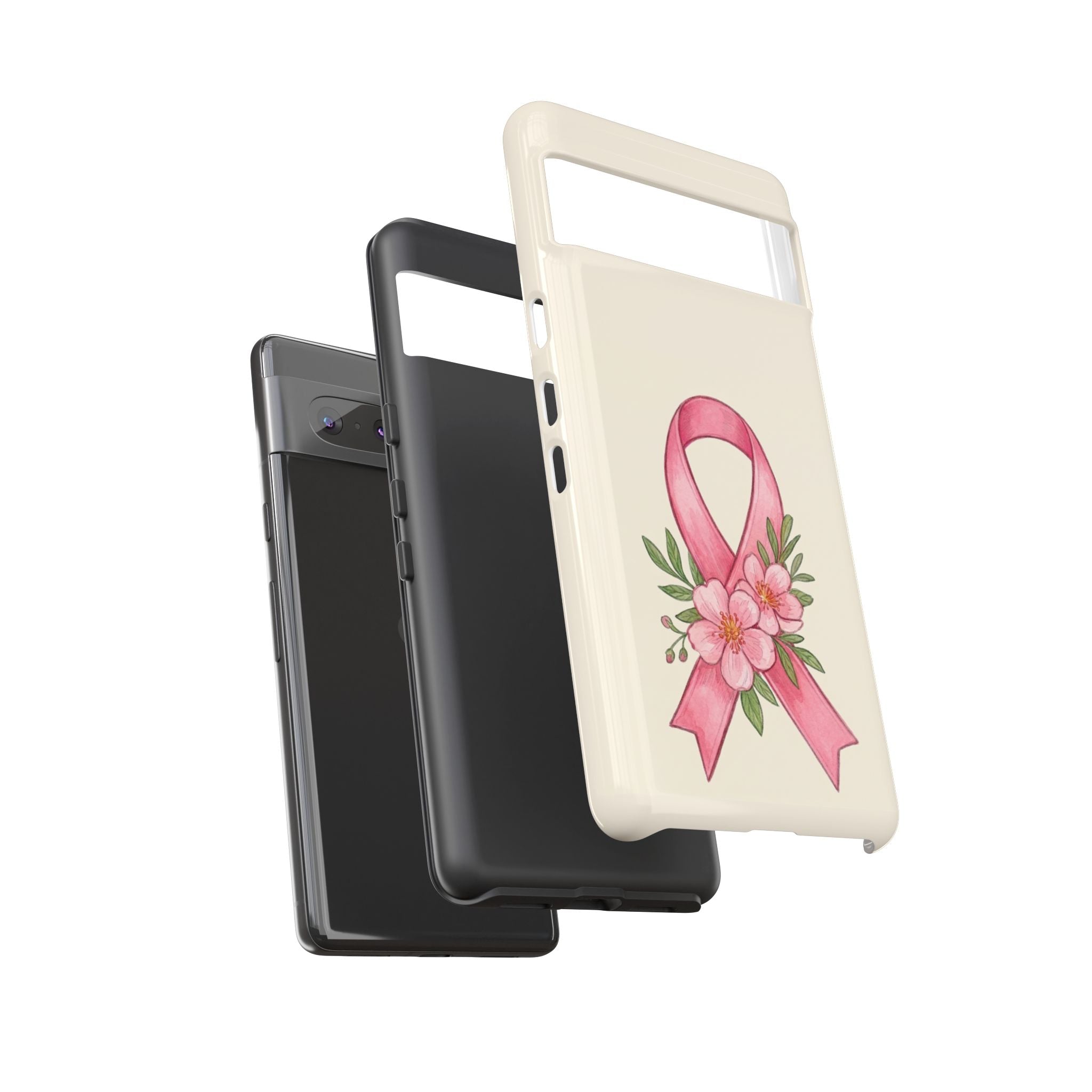 Floral Breast Cancer Awareness Case