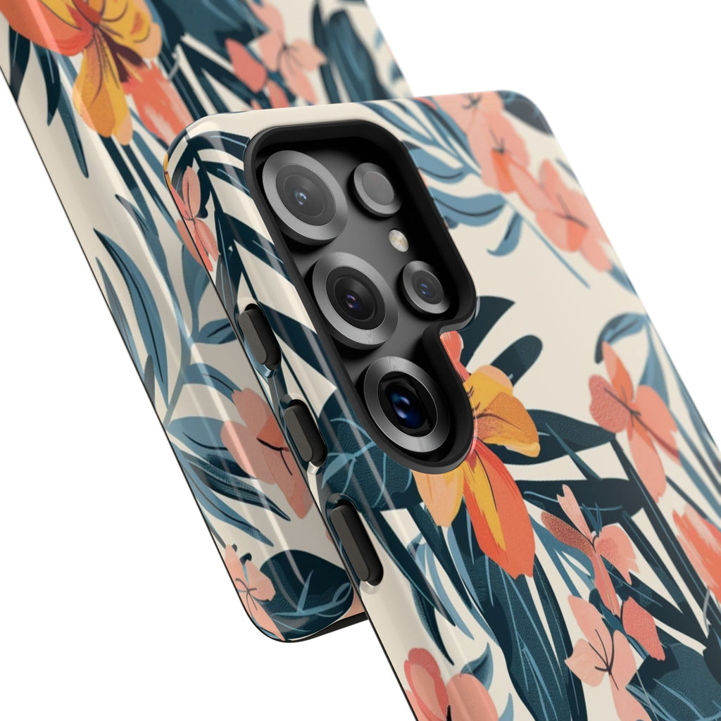 Tropical White and Blue Case