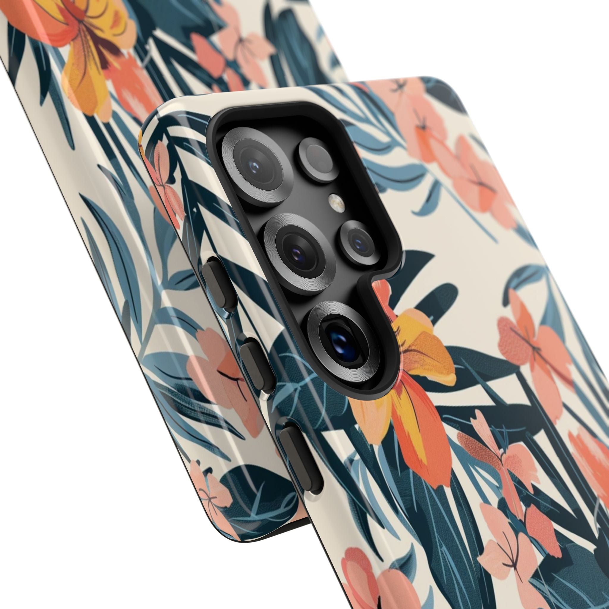 Tropical White and Blue Case