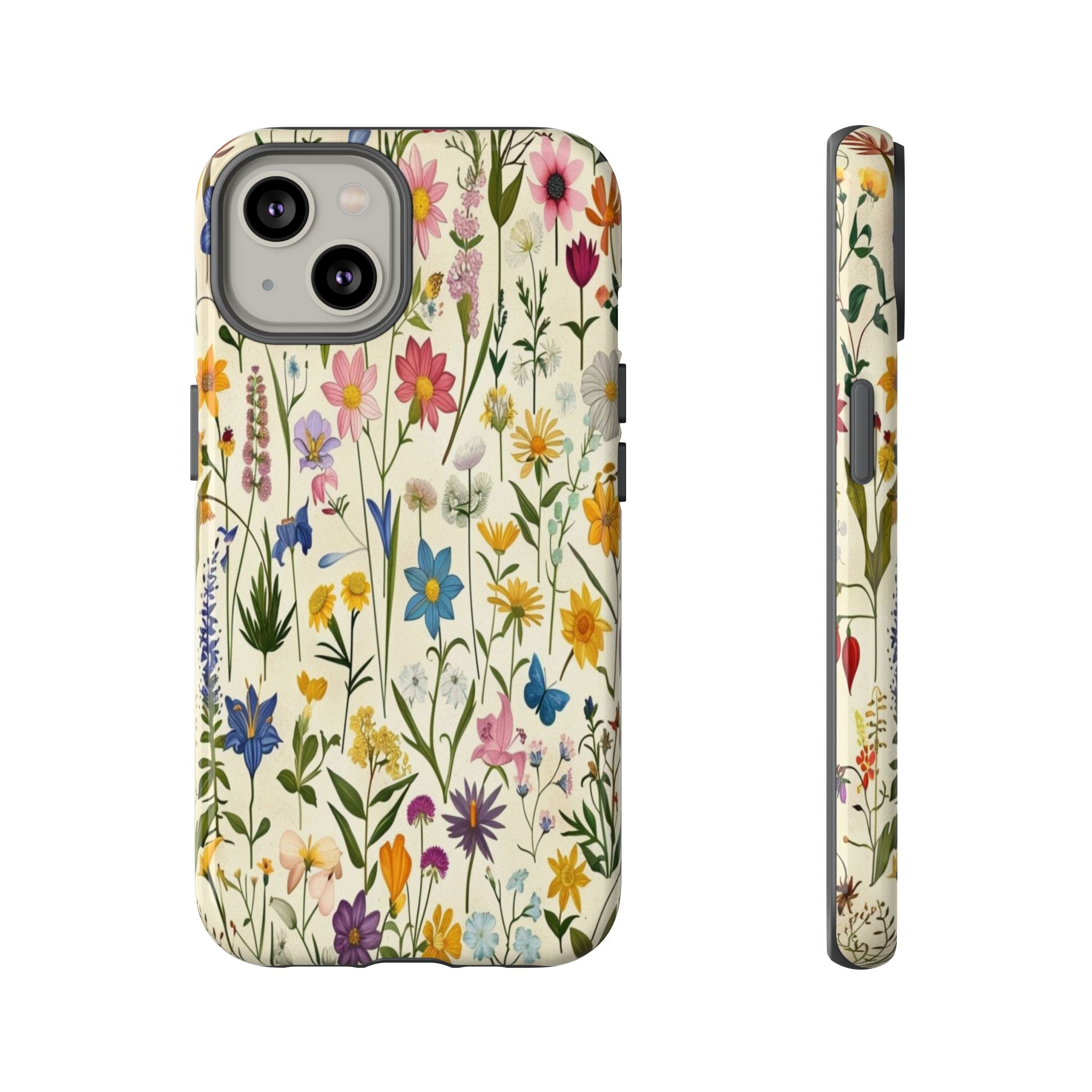 Vibrant Botanical Wildflower Pattern