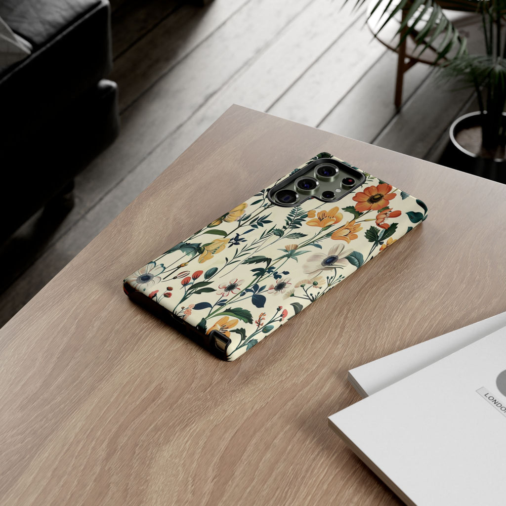 Vintage Botanical Wildflower Seamless Pattern