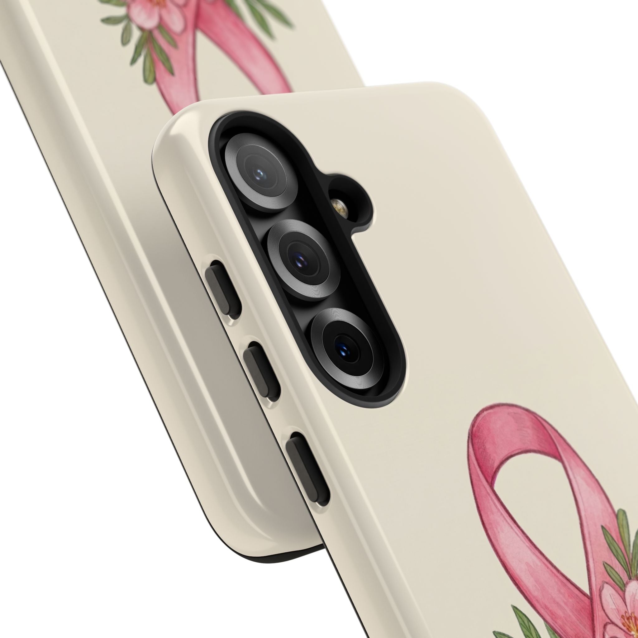 Floral Breast Cancer Awareness Case
