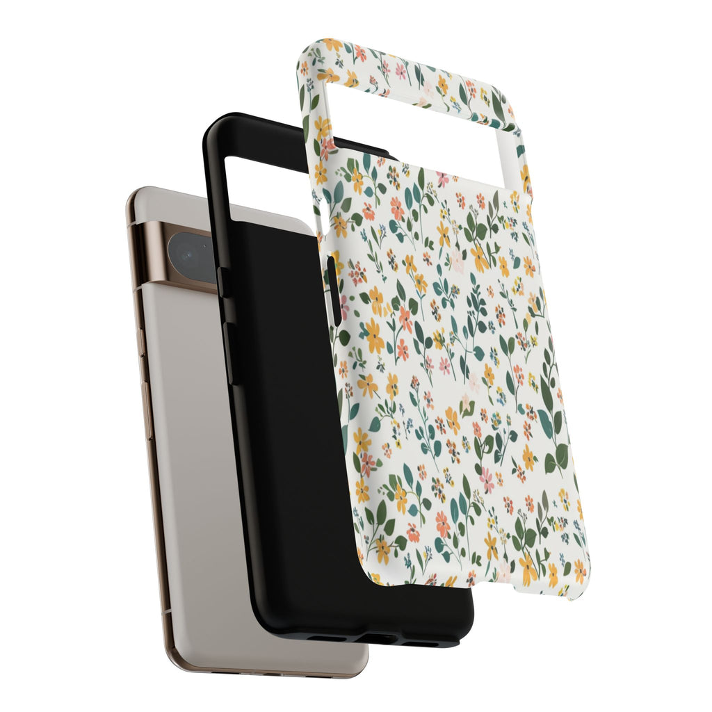 Pastel Leaves and Flowers Case