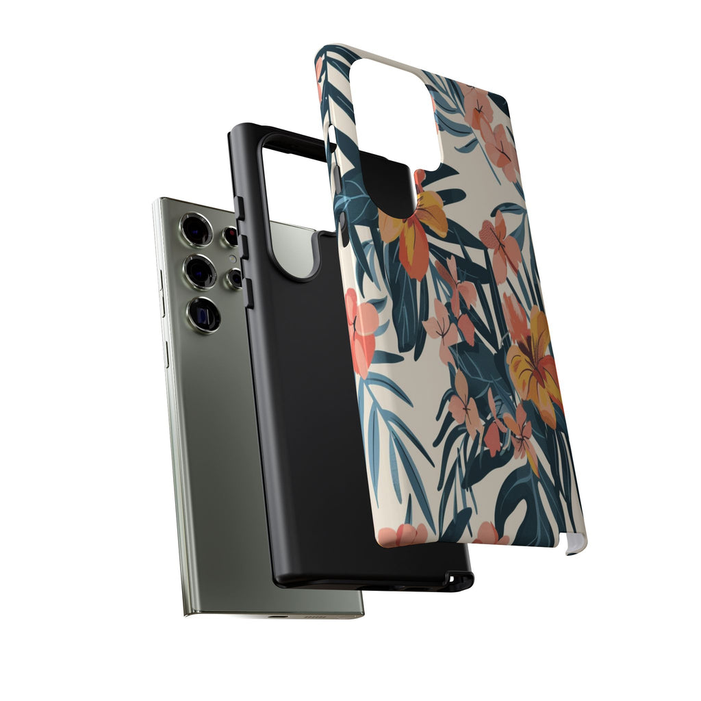 Tropical White and Blue Case
