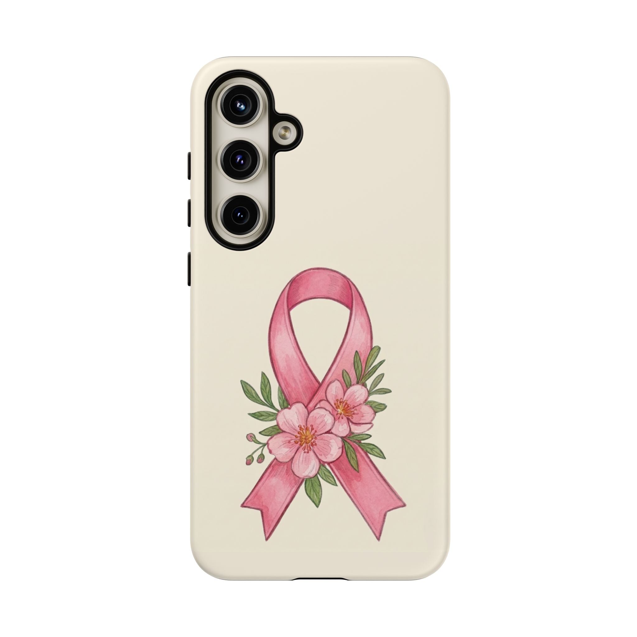 Floral Breast Cancer Awareness Case