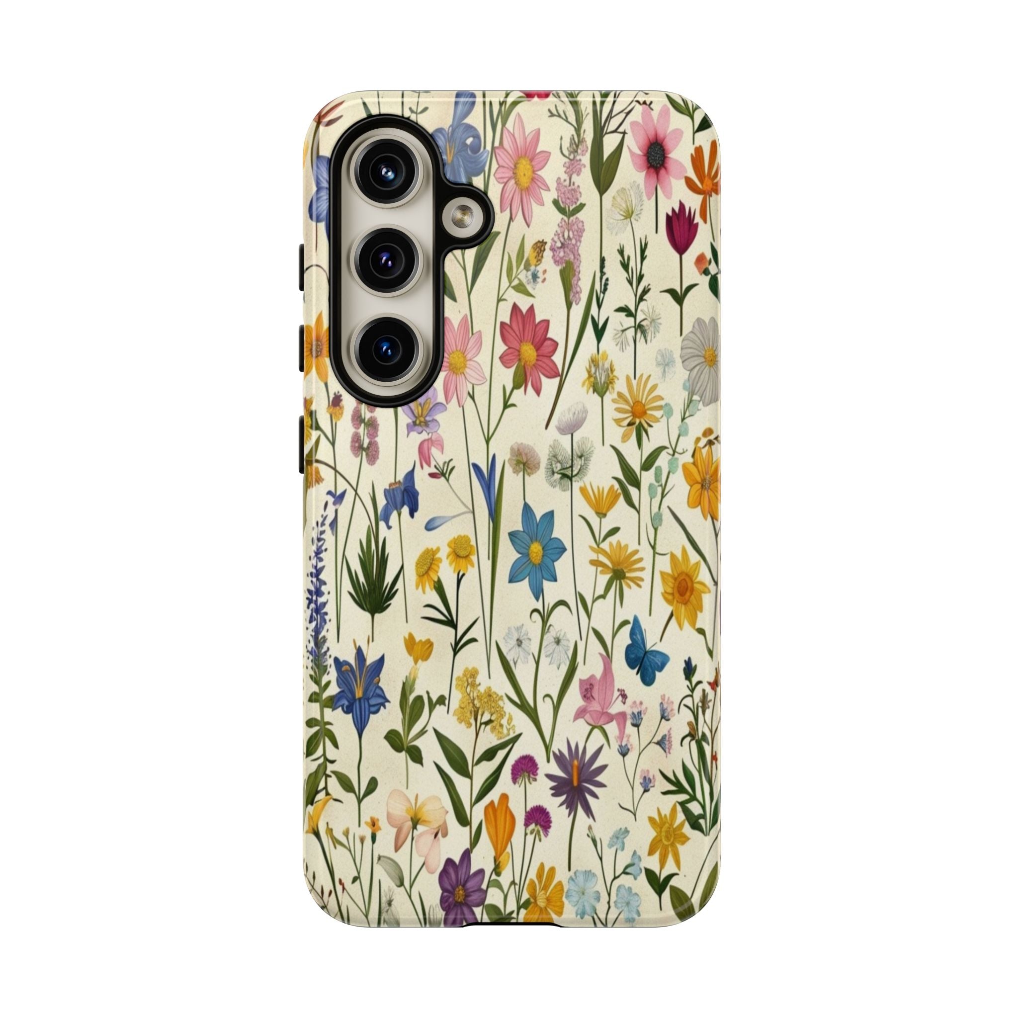 Vibrant Botanical Wildflower Pattern