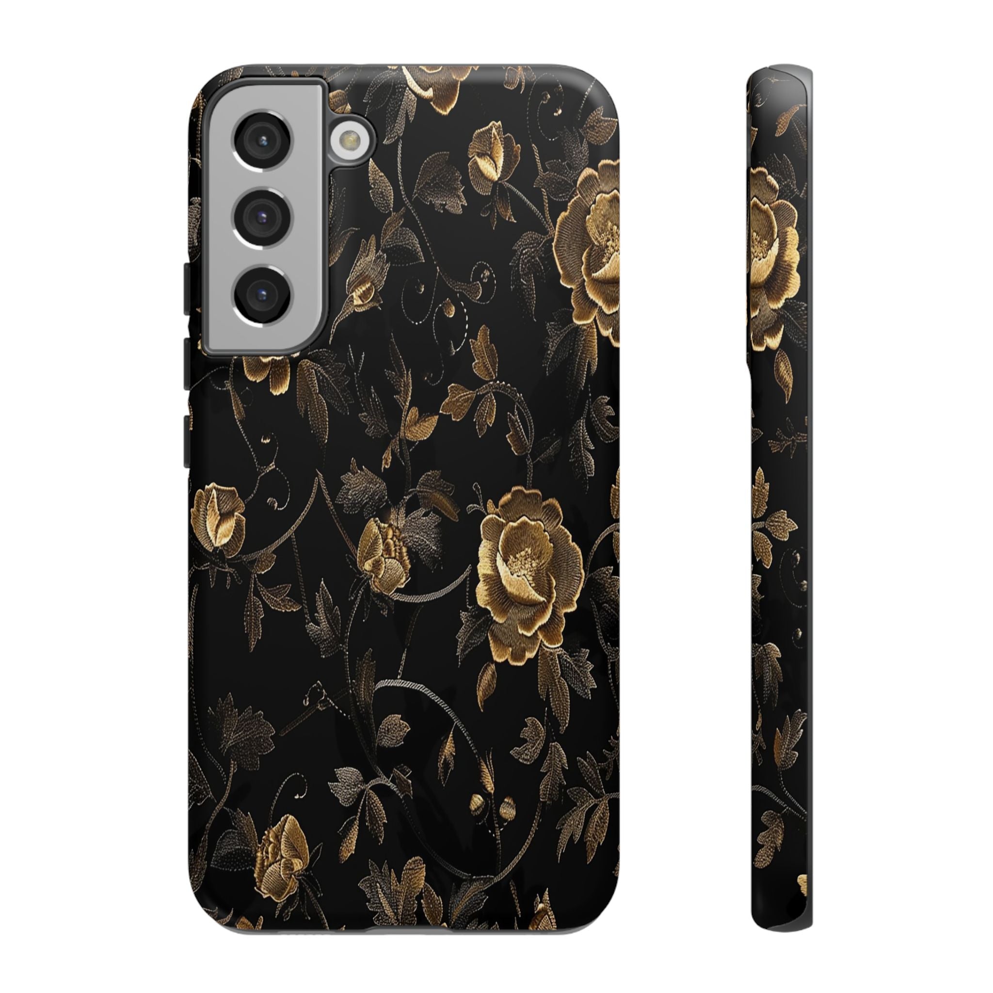 Golden Roses on Black