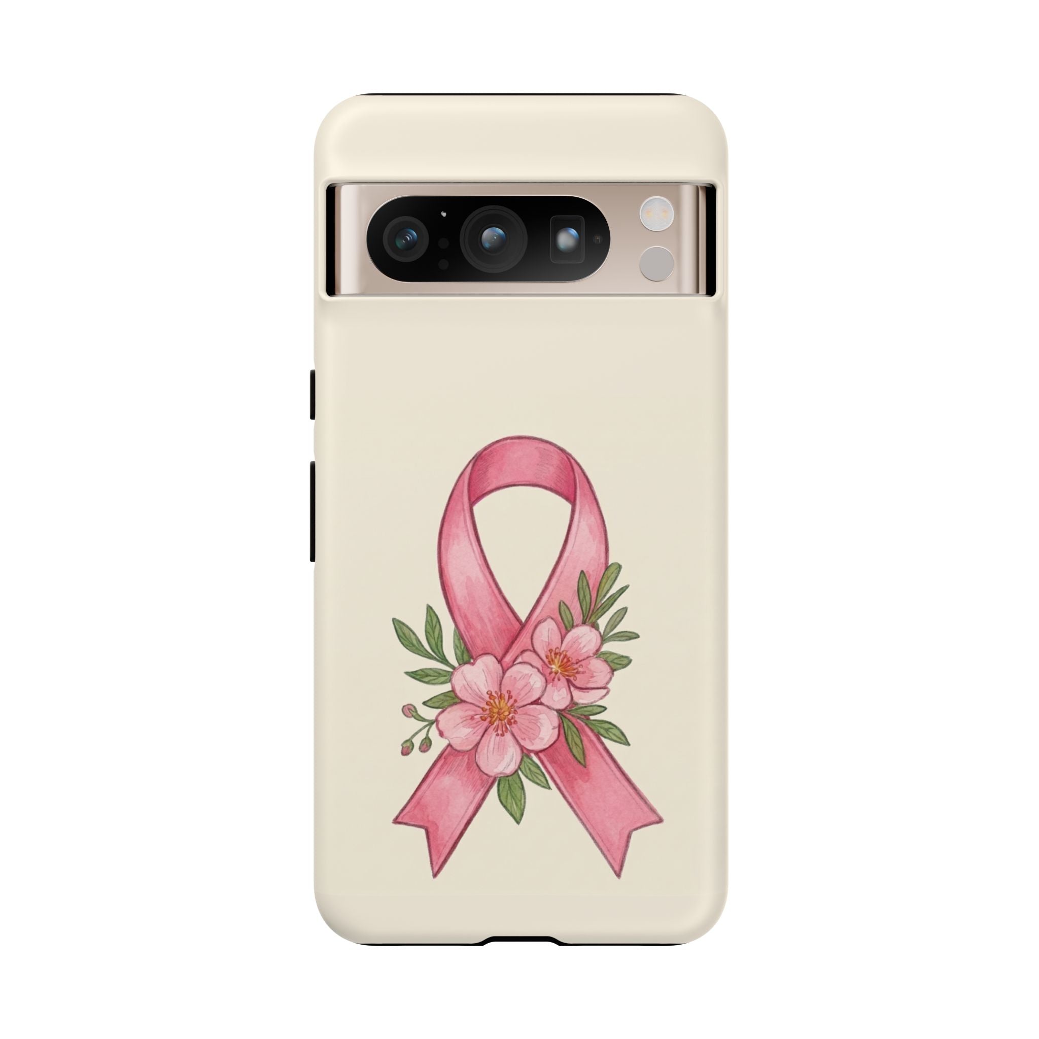 Floral Breast Cancer Awareness Case