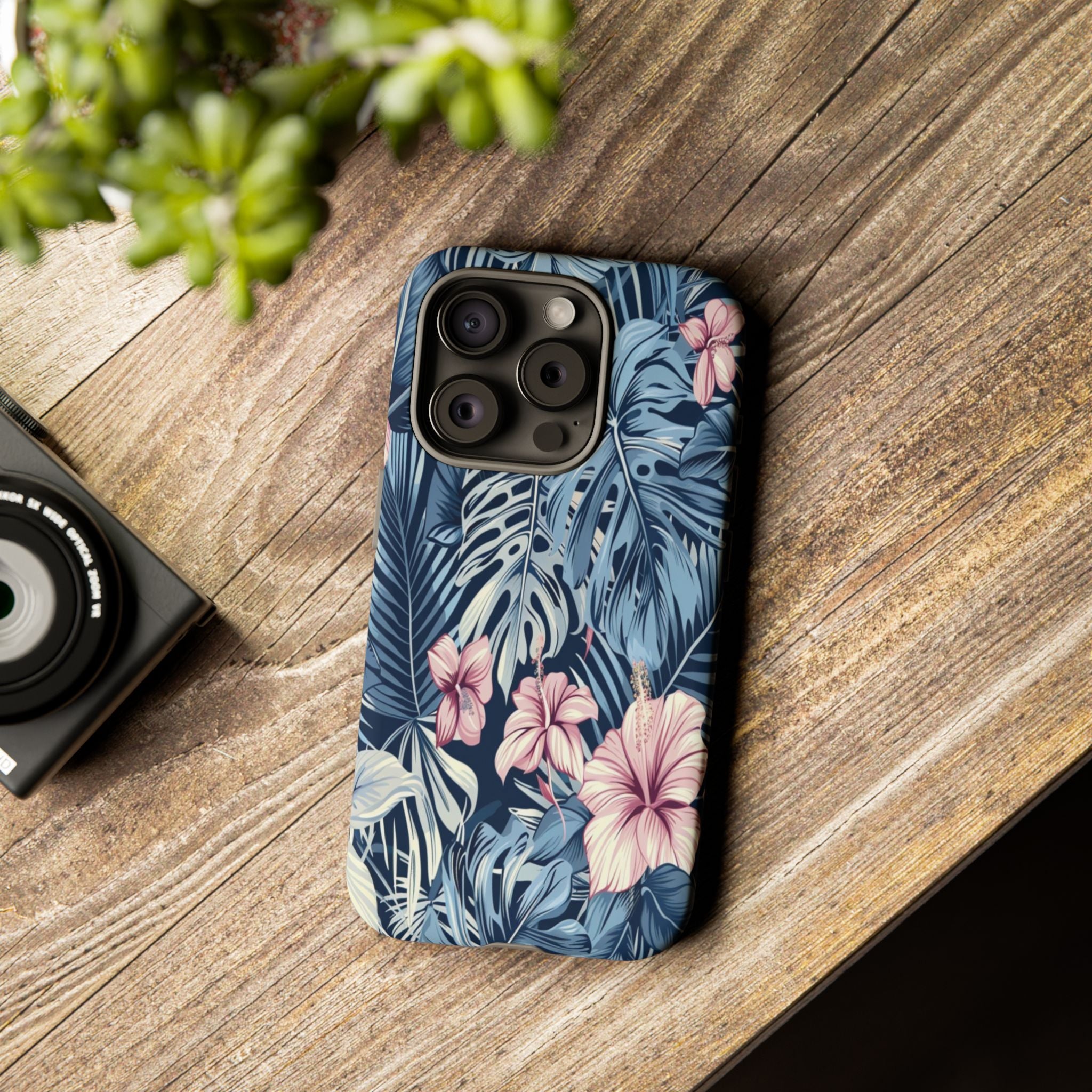 Tropical Hibiscus and Monstera Case