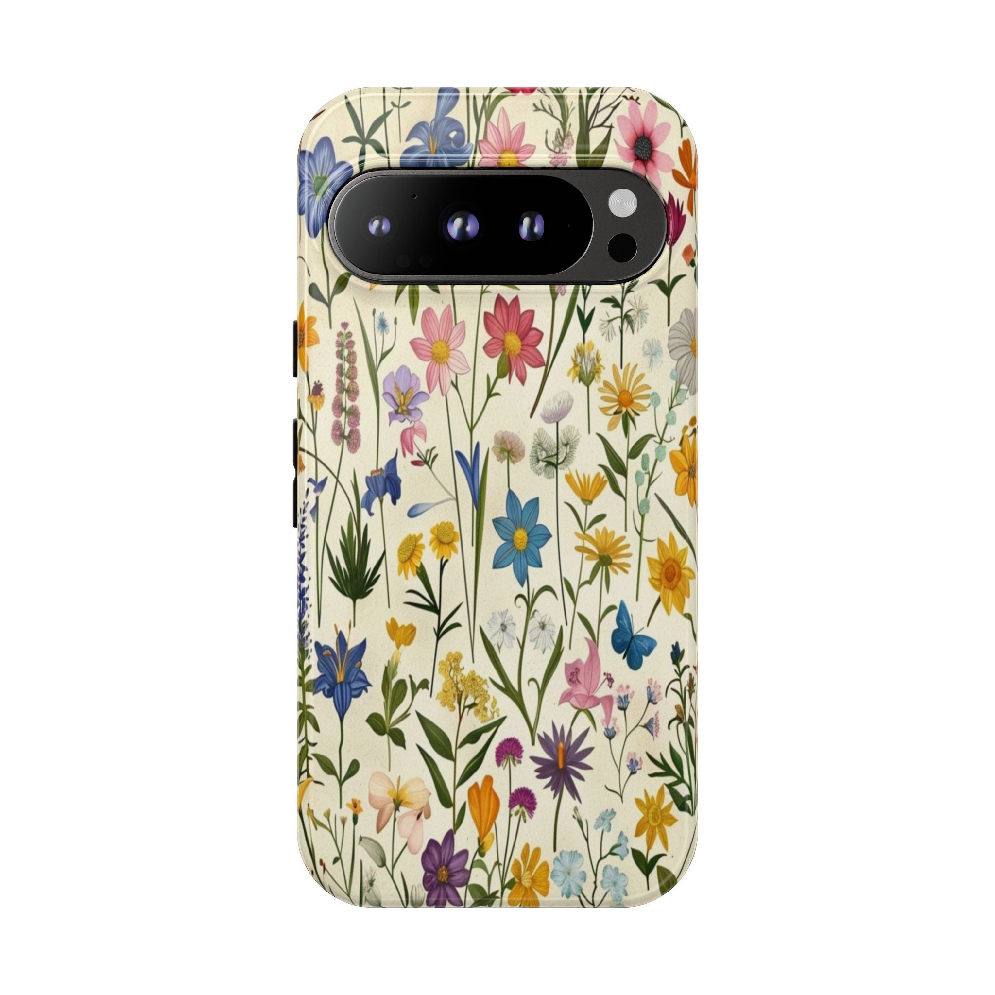Vibrant Botanical Wildflower Pattern