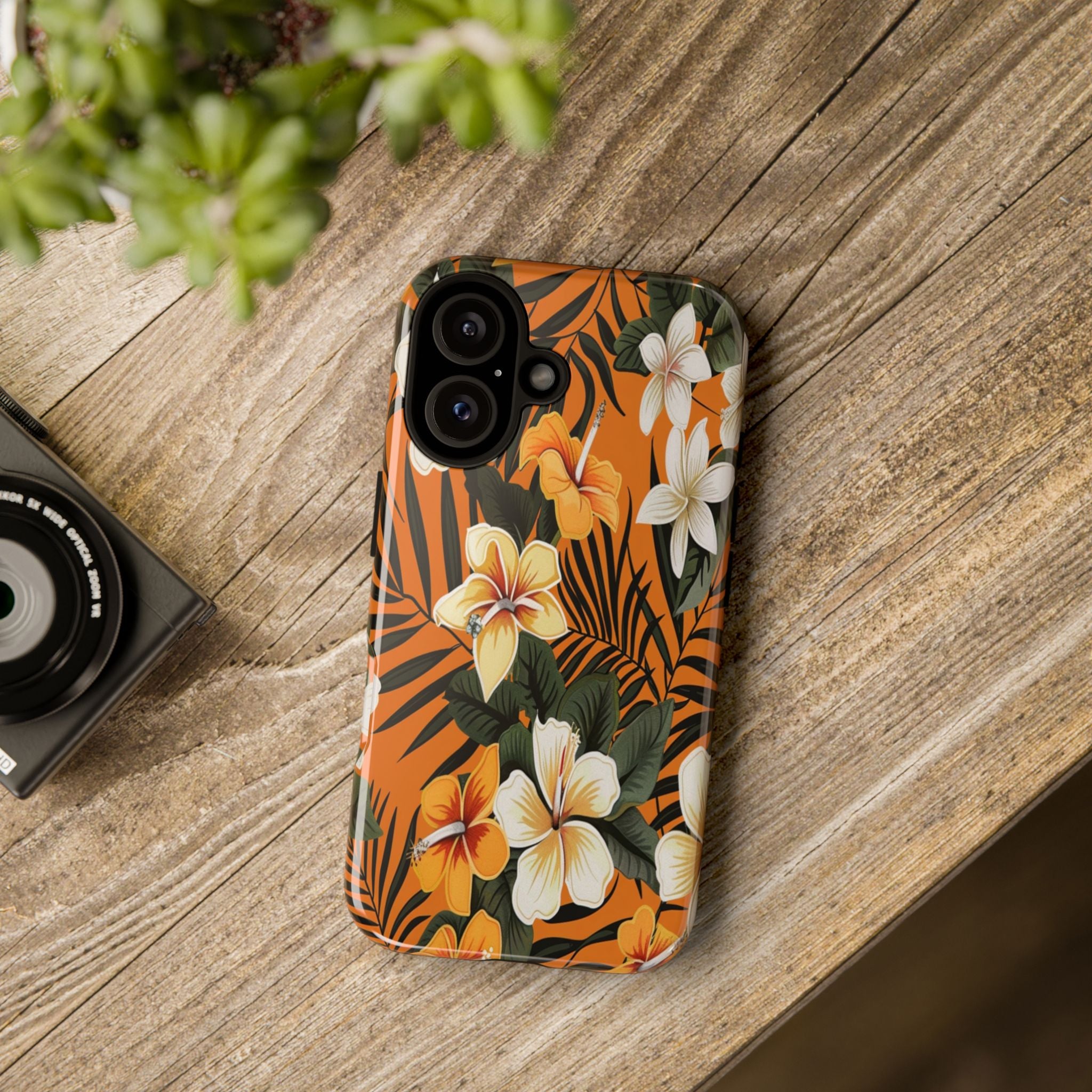 Vibrant Orange Tropical Case