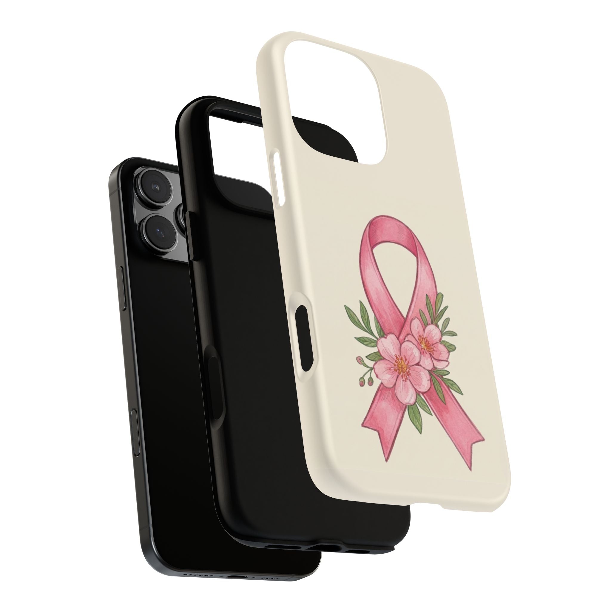 Floral Breast Cancer Awareness Case