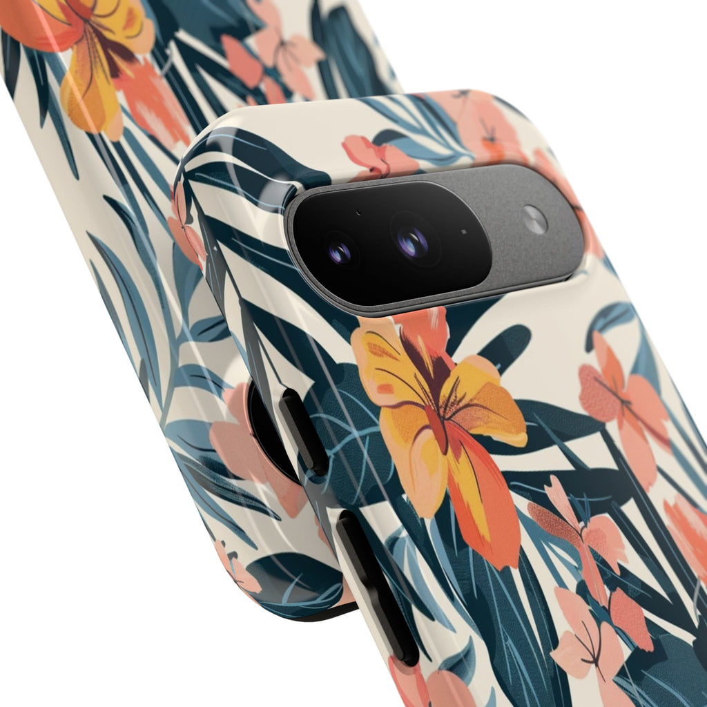 Tropical White and Blue Case