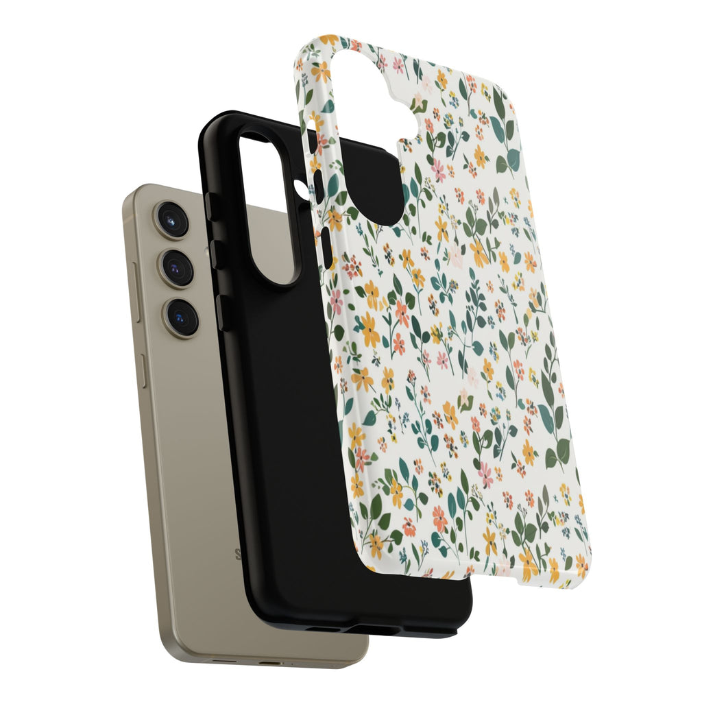 Pastel Leaves and Flowers Case