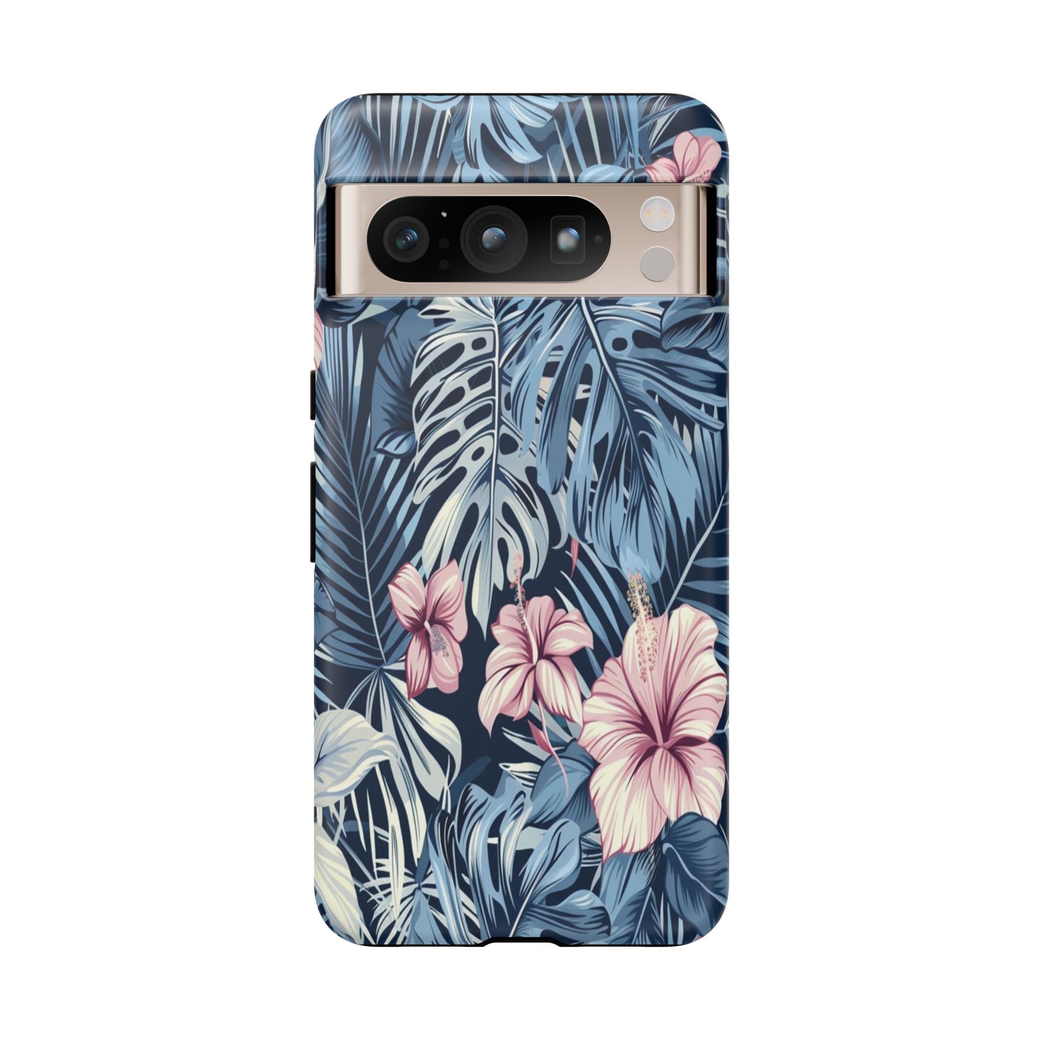 Tropical Hibiscus and Monstera Pattern