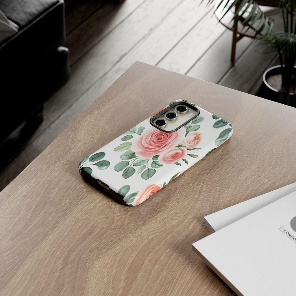 Delicate Watercolor Rose Case