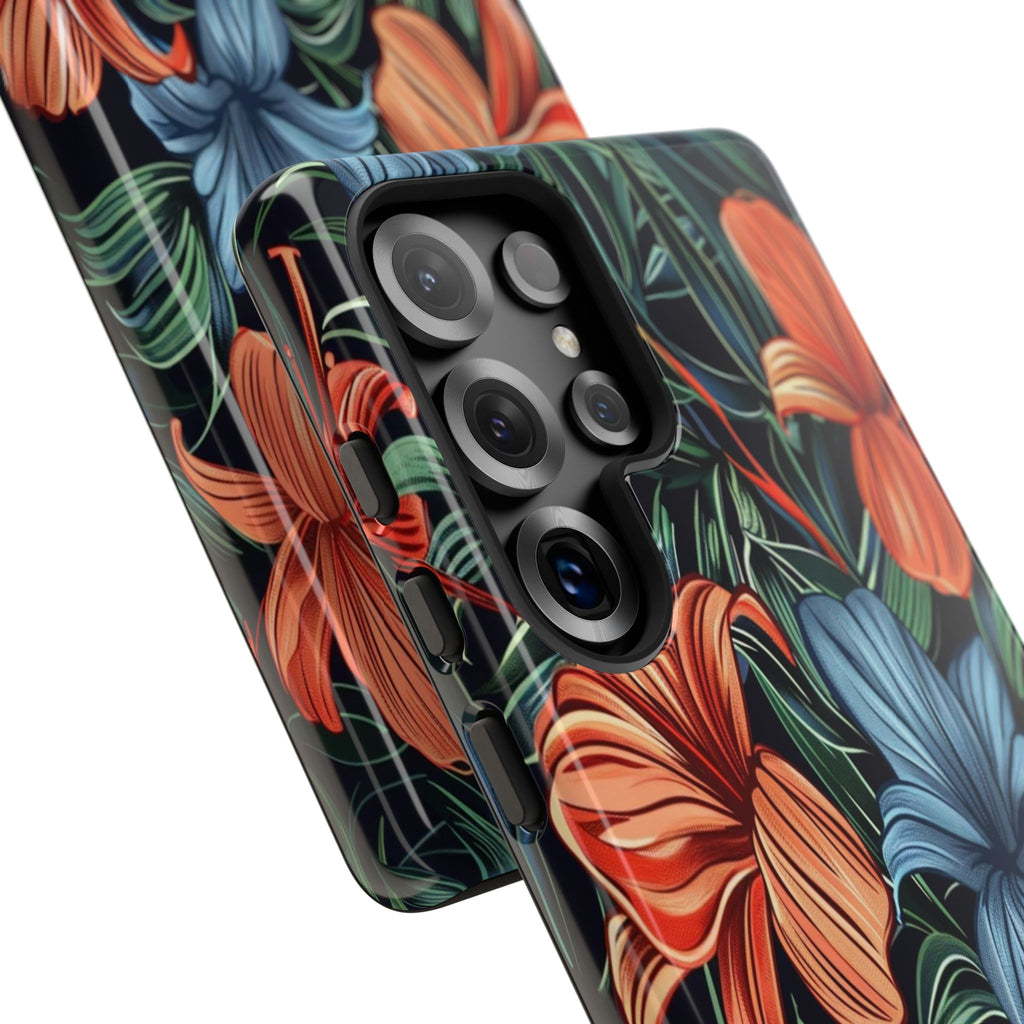 Tropical Red and Blue Case