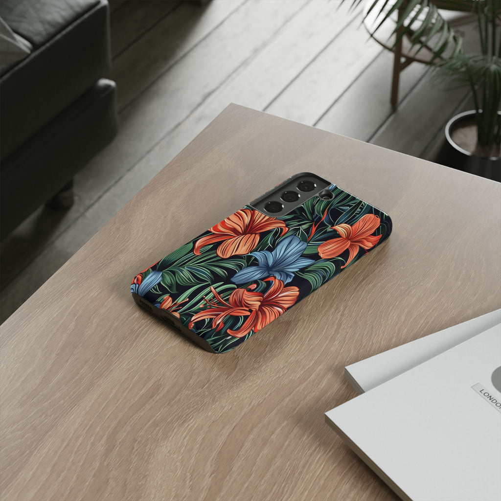 Tropical Red and Blue Case