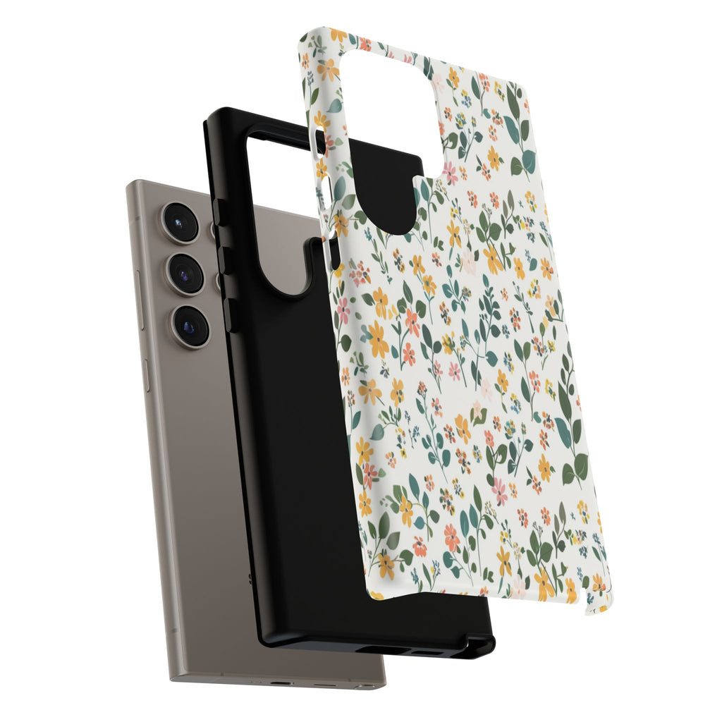 Pastel Leaves and Flowers Case