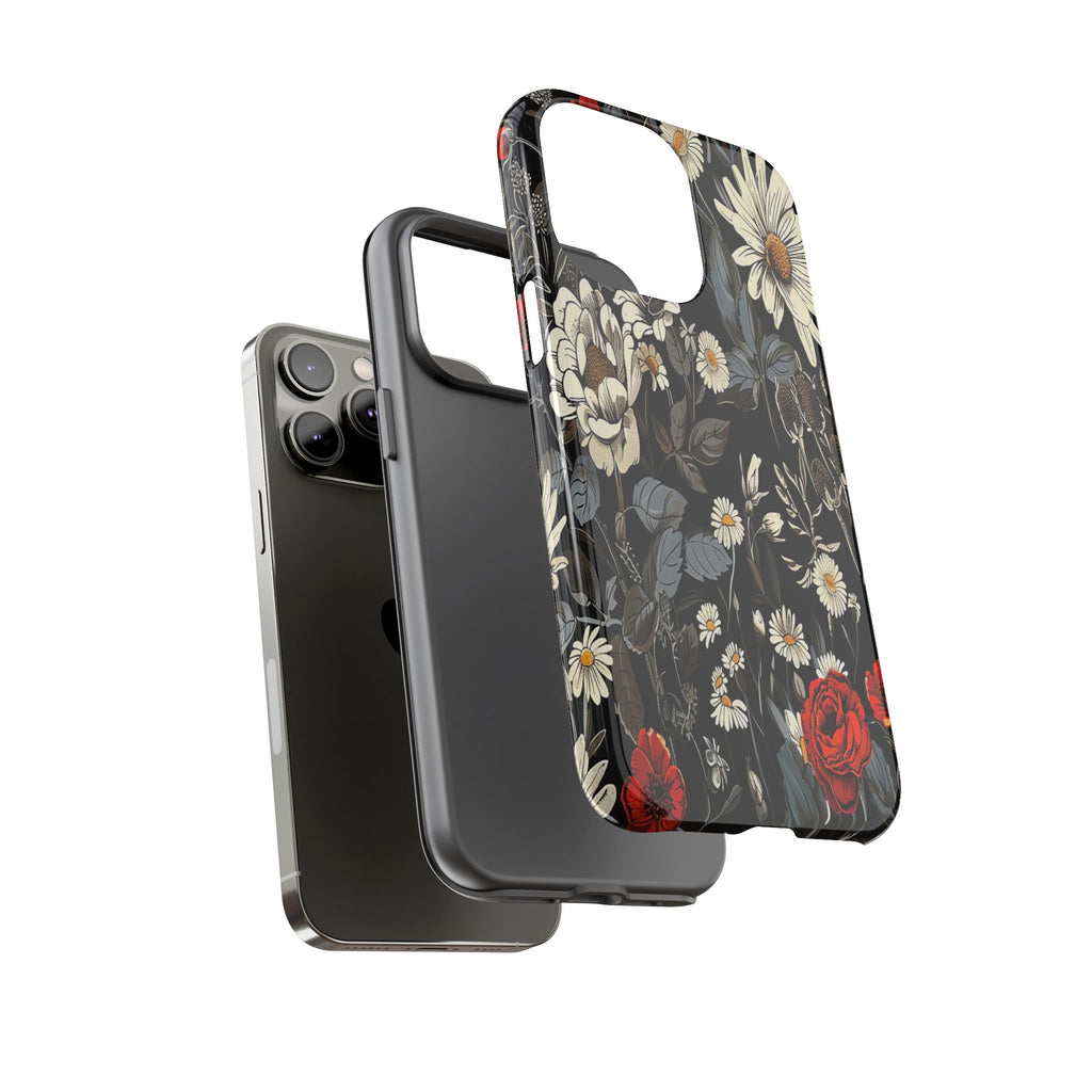 Dark Rose and Daisy Case