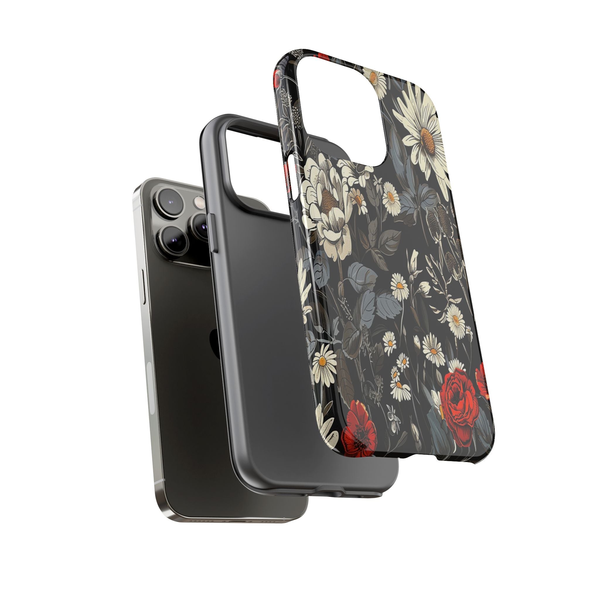 Dark Rose and Daisy Case