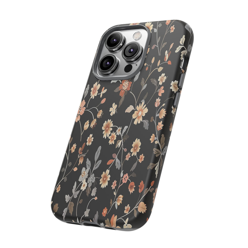 Floral Field on Black Case