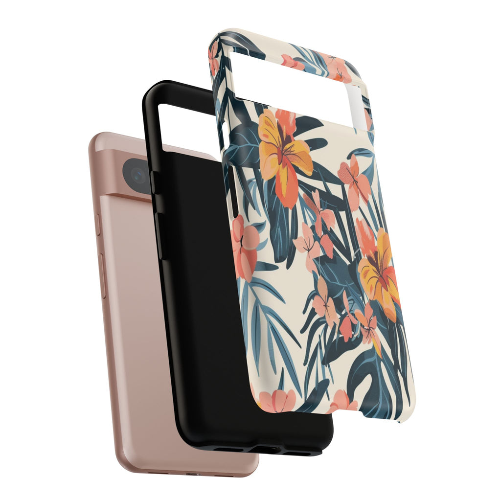 Tropical White and Blue Case