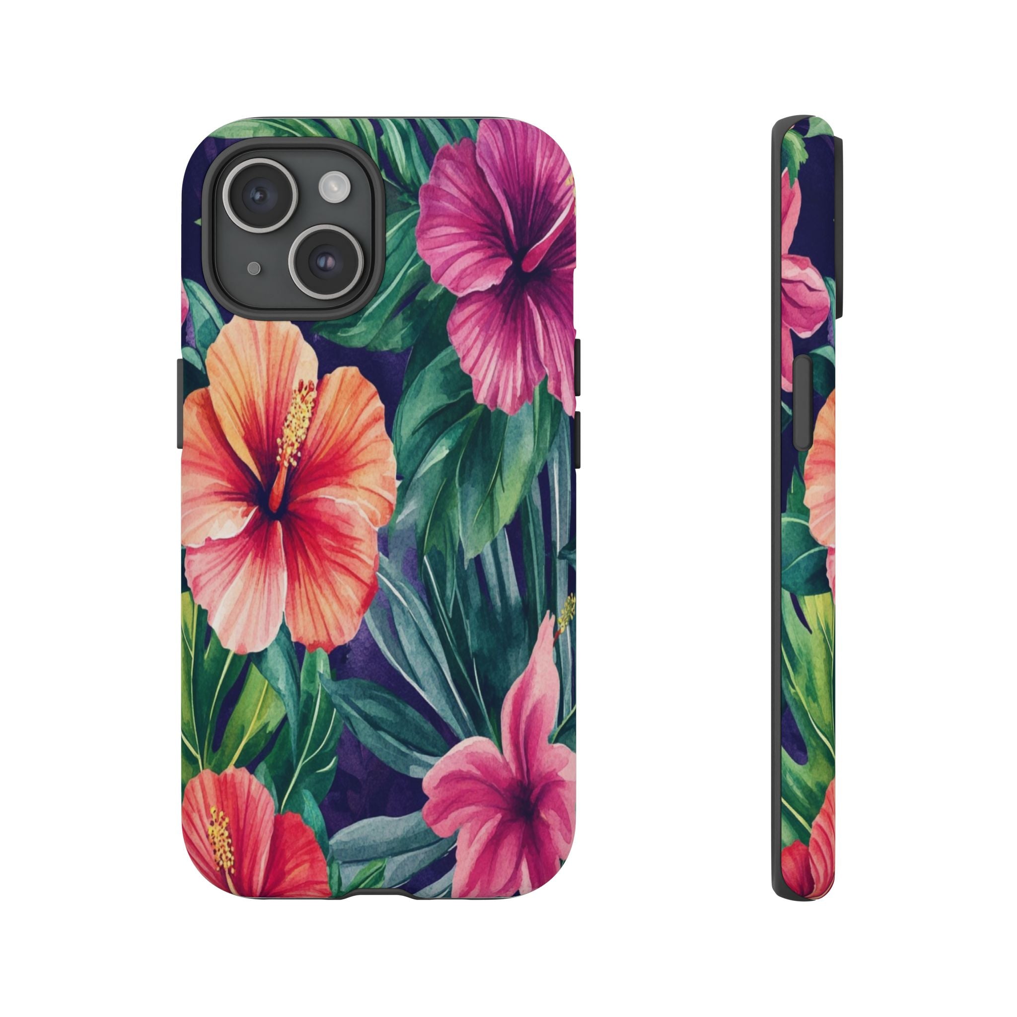 Navy Floral Watercolor