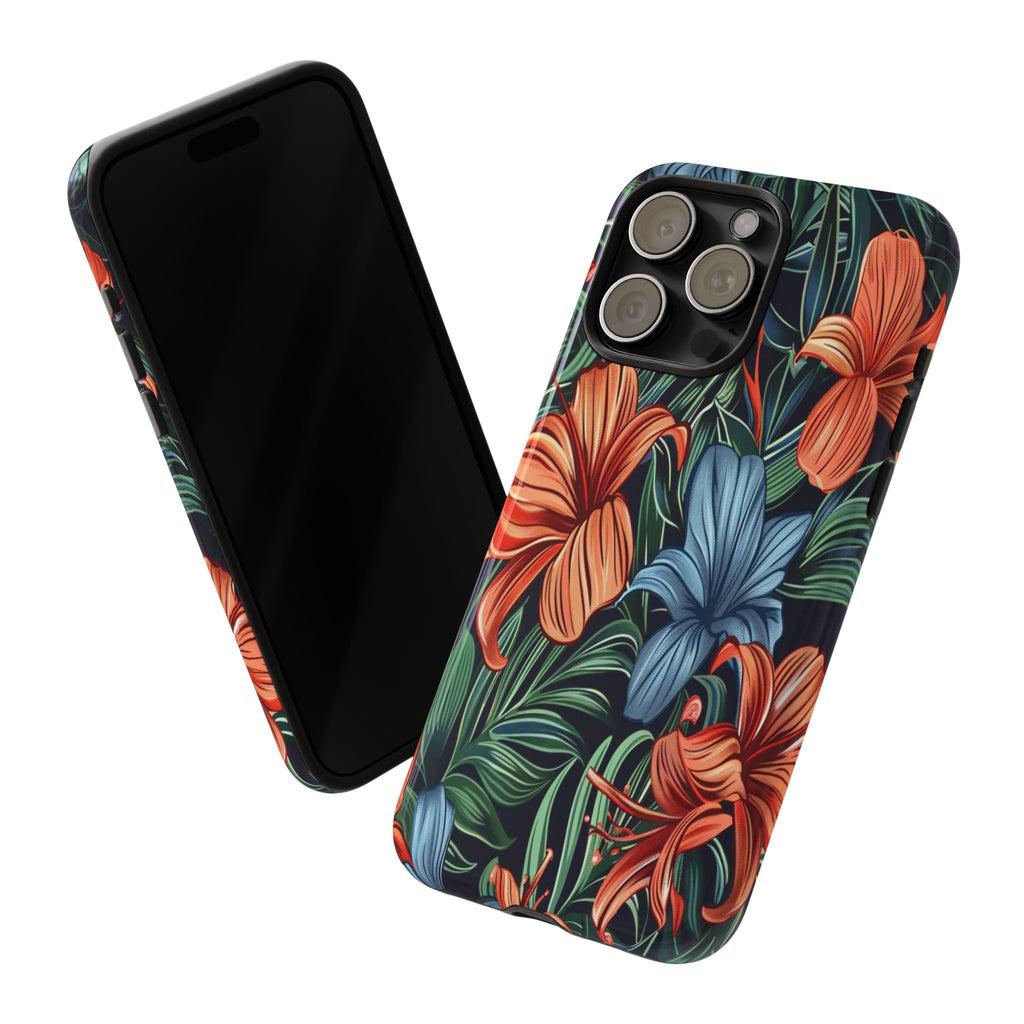 Tropical Red and Blue Case