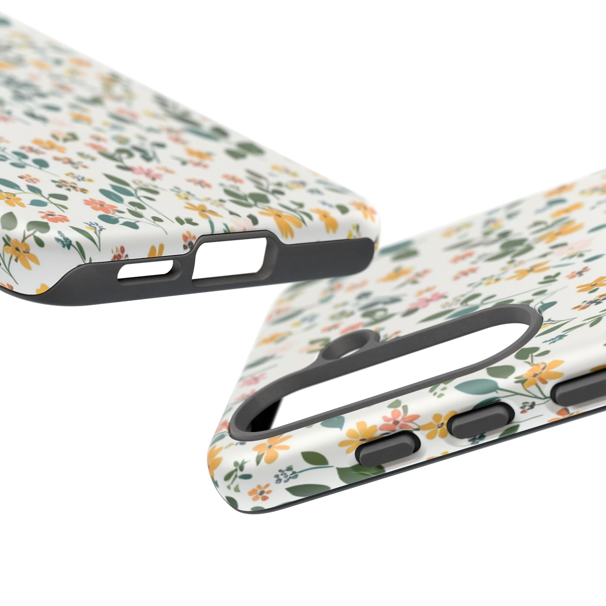 Pastel Leaves and Flowers Case