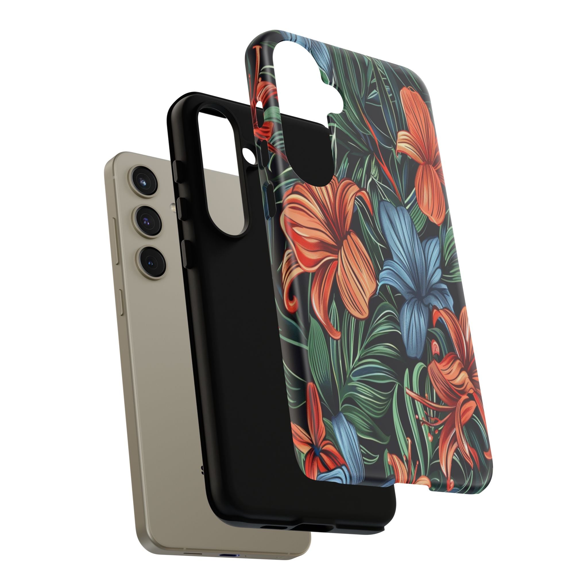 Tropical Red and Blue Case