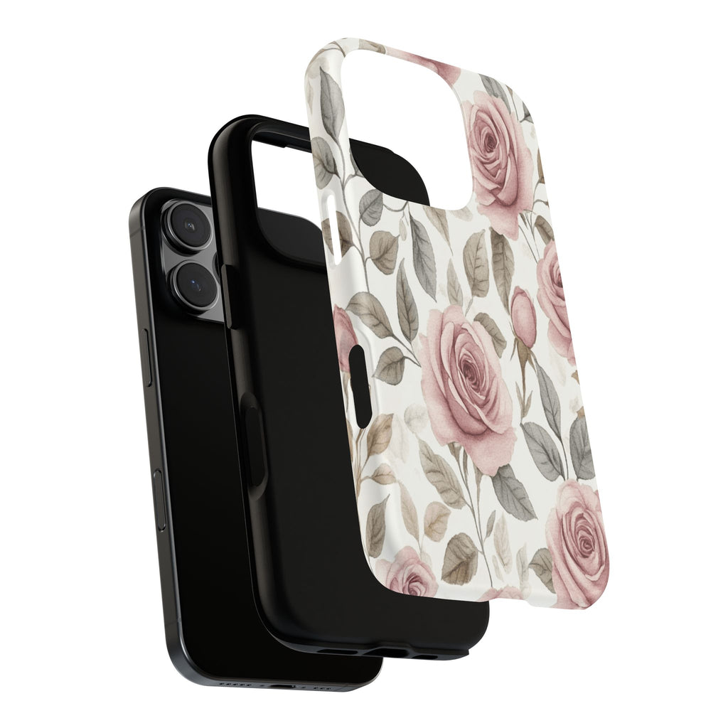 Elegant Watercolor Rose Case