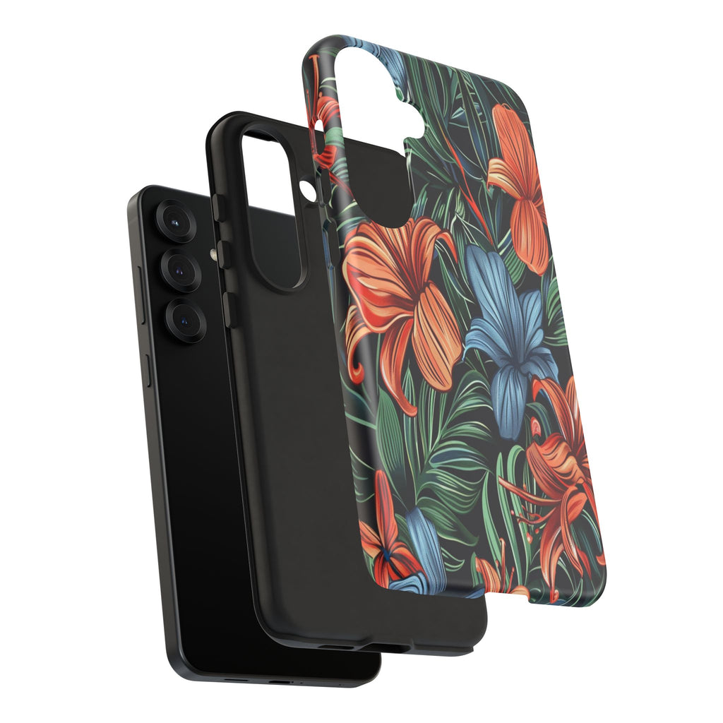 Tropical Red and Blue Case