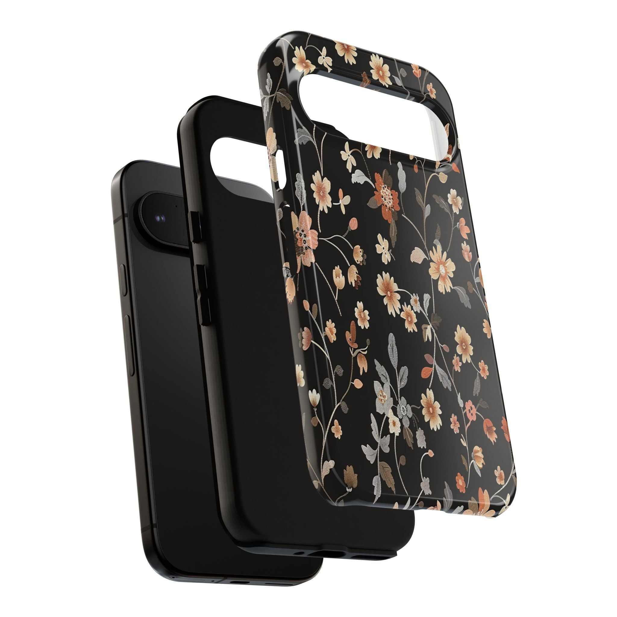Floral Field on Black Case