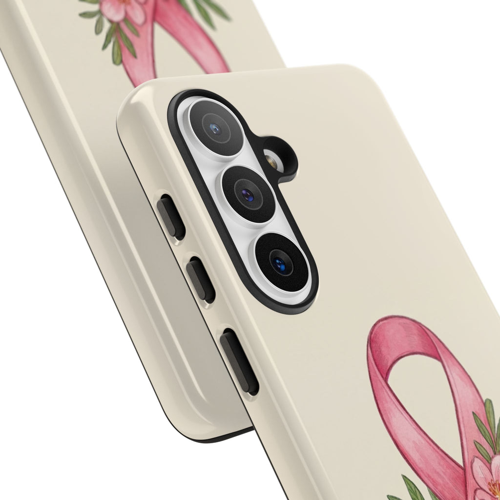 Floral Breast Cancer Awareness Case