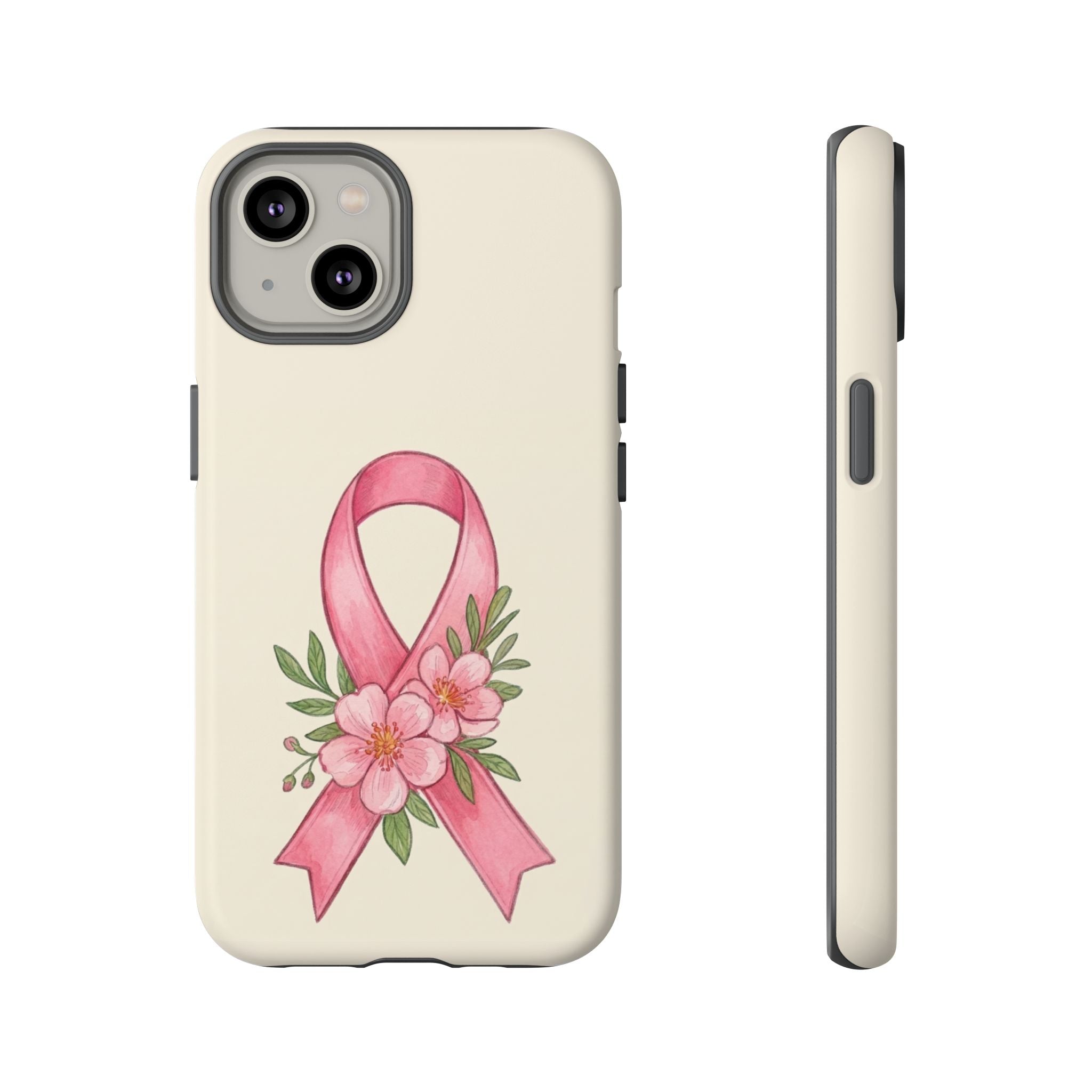 Floral Breast Cancer Awareness Case