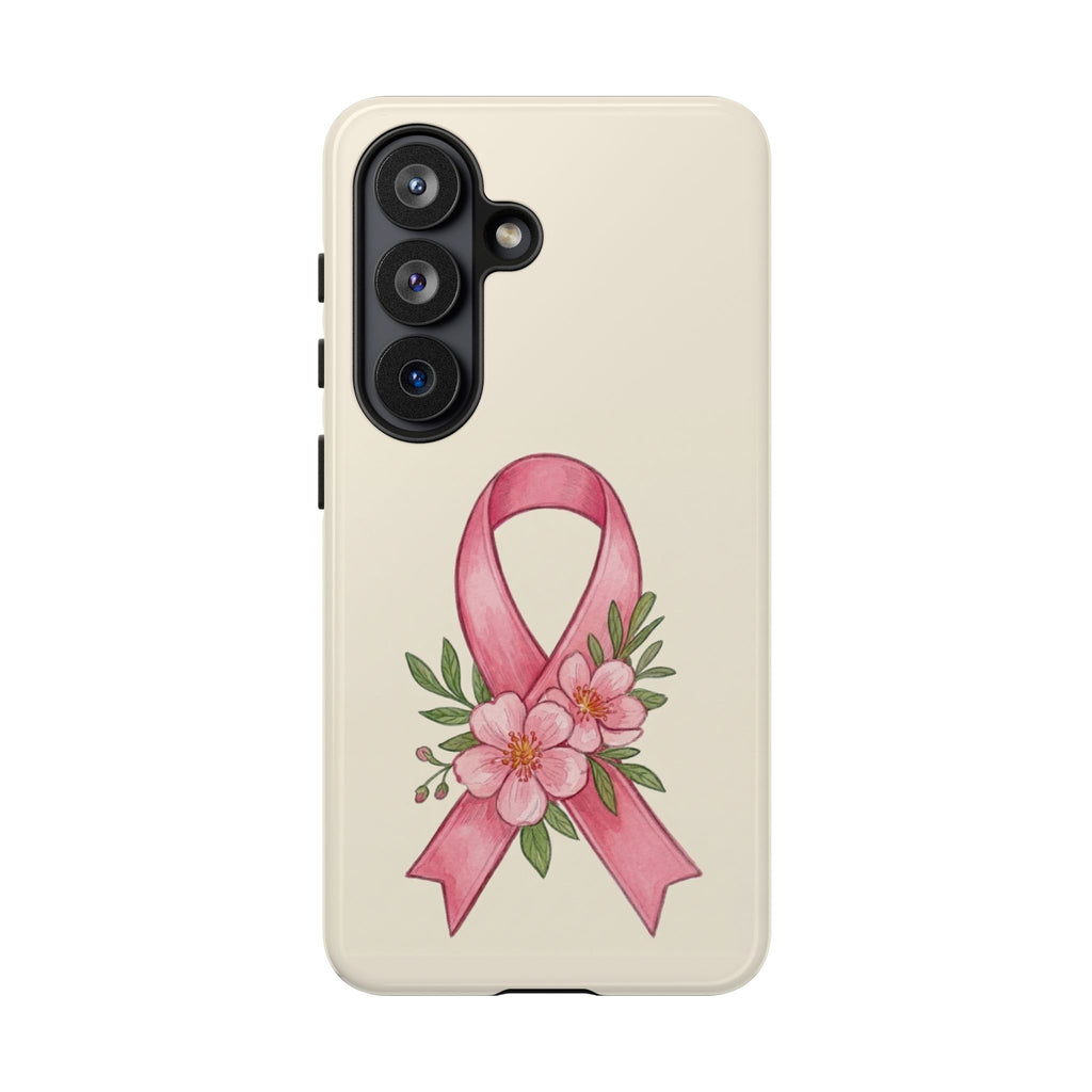 Floral Breast Cancer Awareness Case